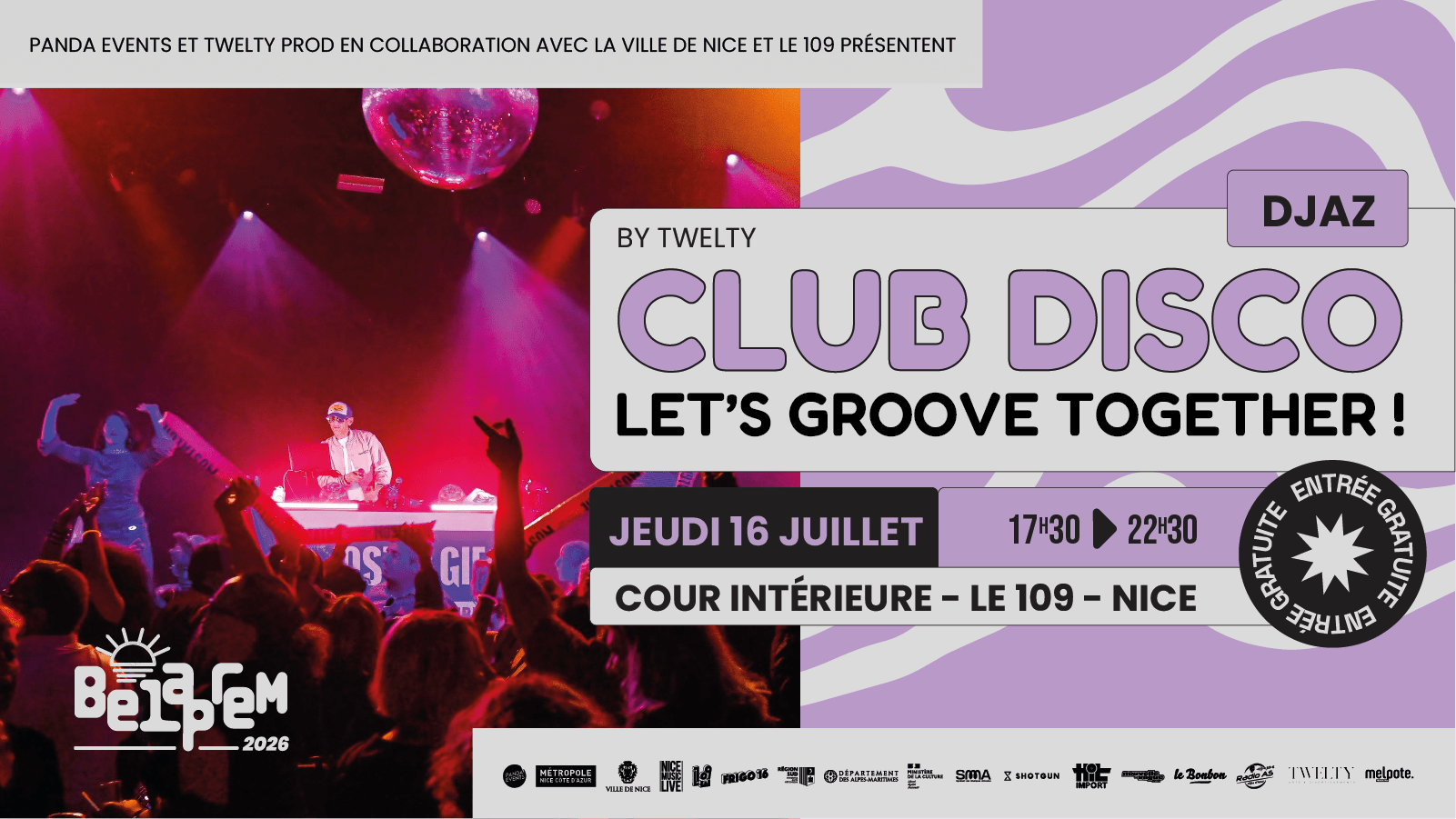 Belaprem X Twelty - Club Disco 70/80 Avec Djaz Cover