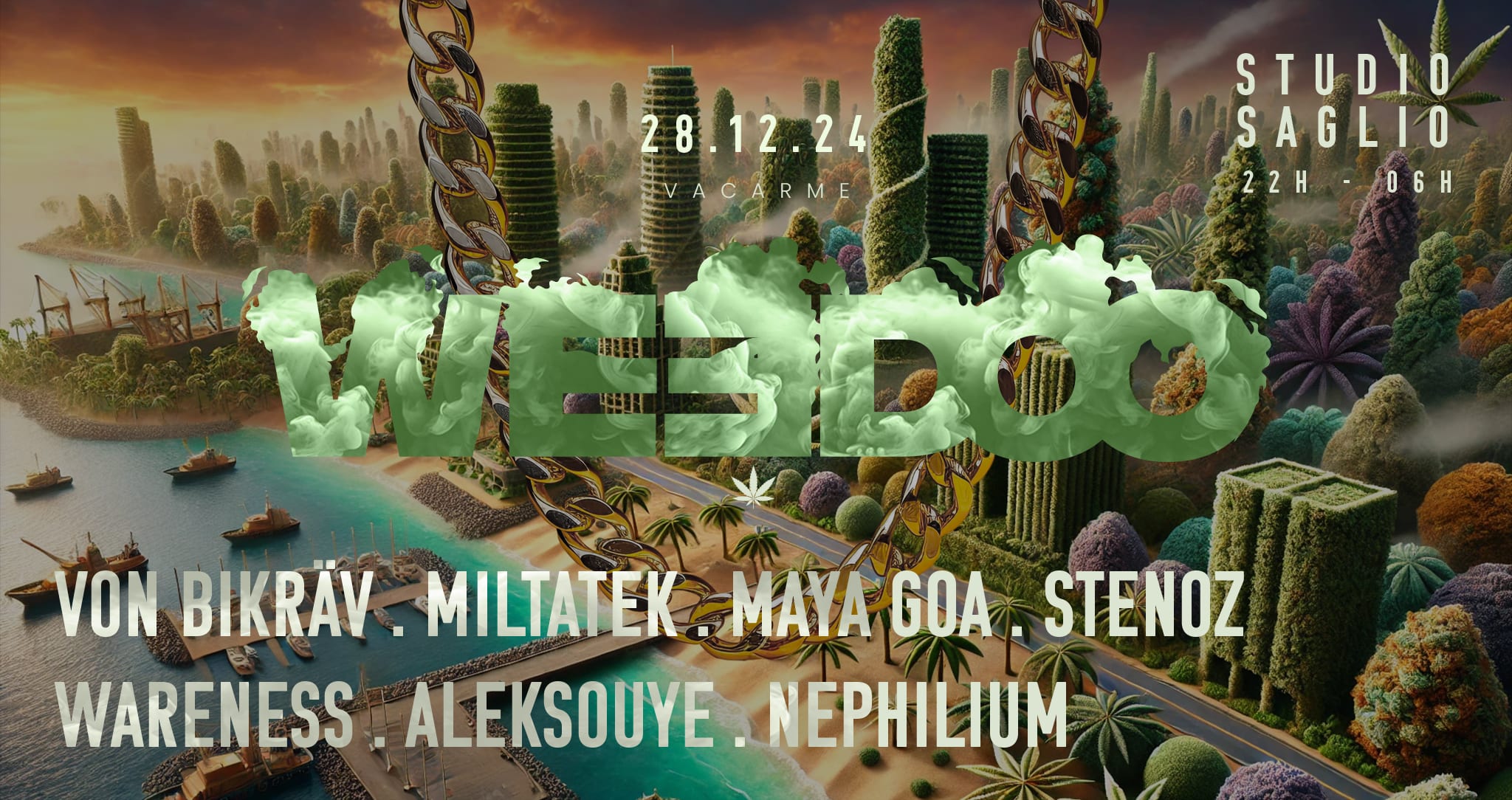 Weedoo W/ Von Bikräv, Miltatek & More ! Cover