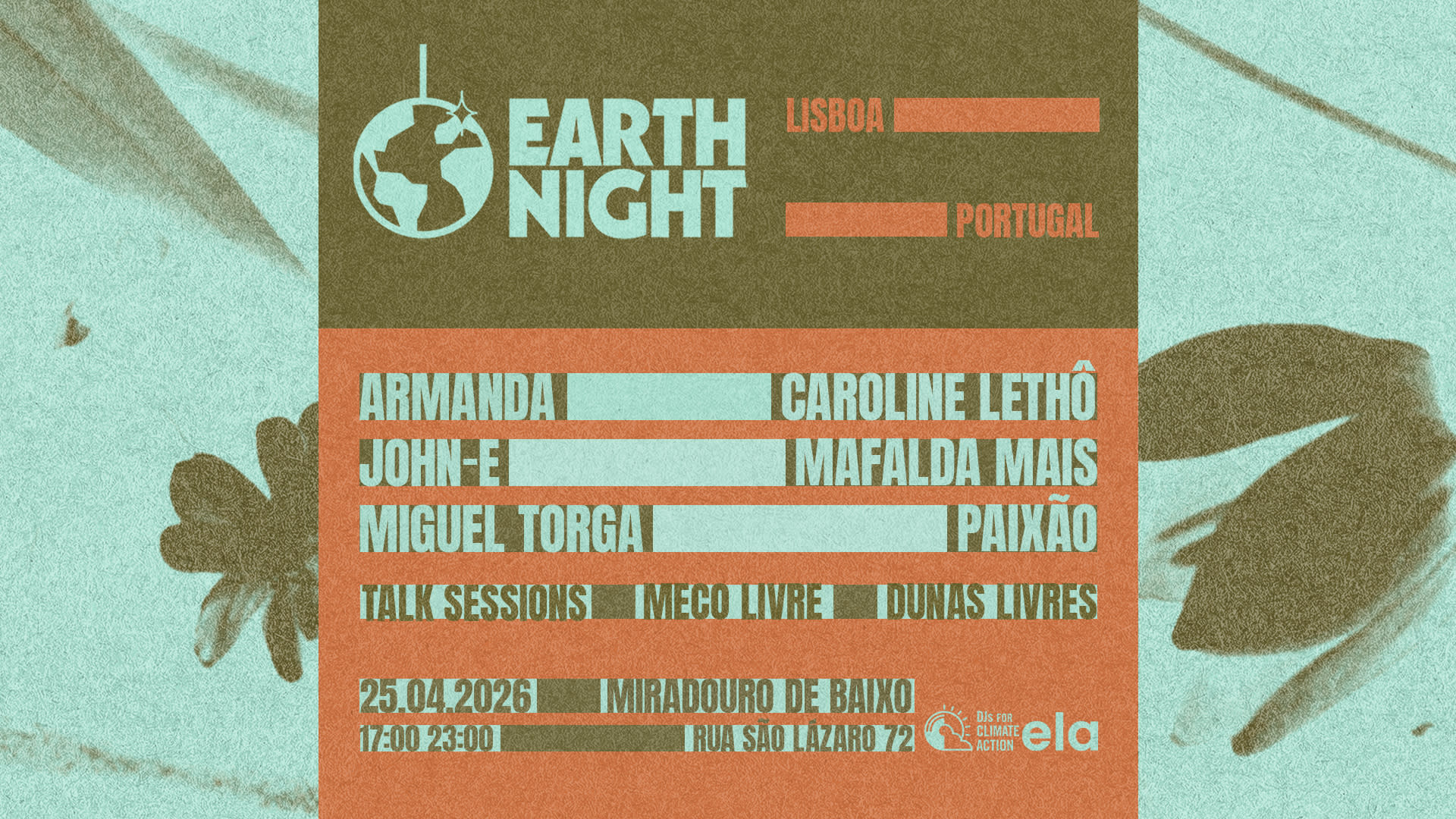 Earth Night Lisboa 2026 Cover