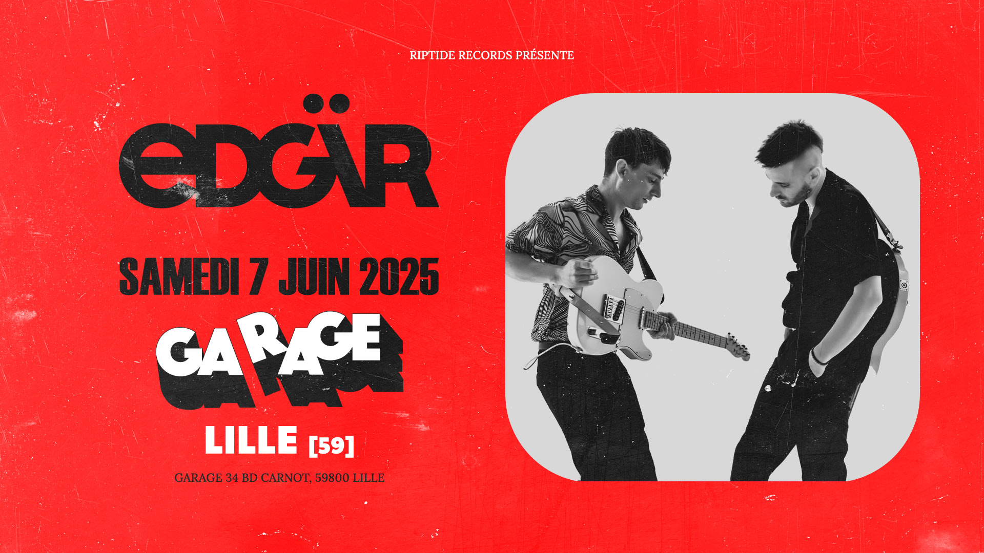 Edgär @ Garage (Lille) Cover