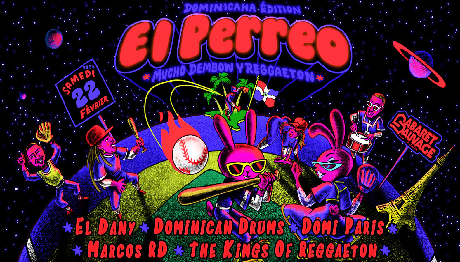 El Perreo ¡ Dominicana Edition ! Cabaret Sauvage • 22.02.25 Cover