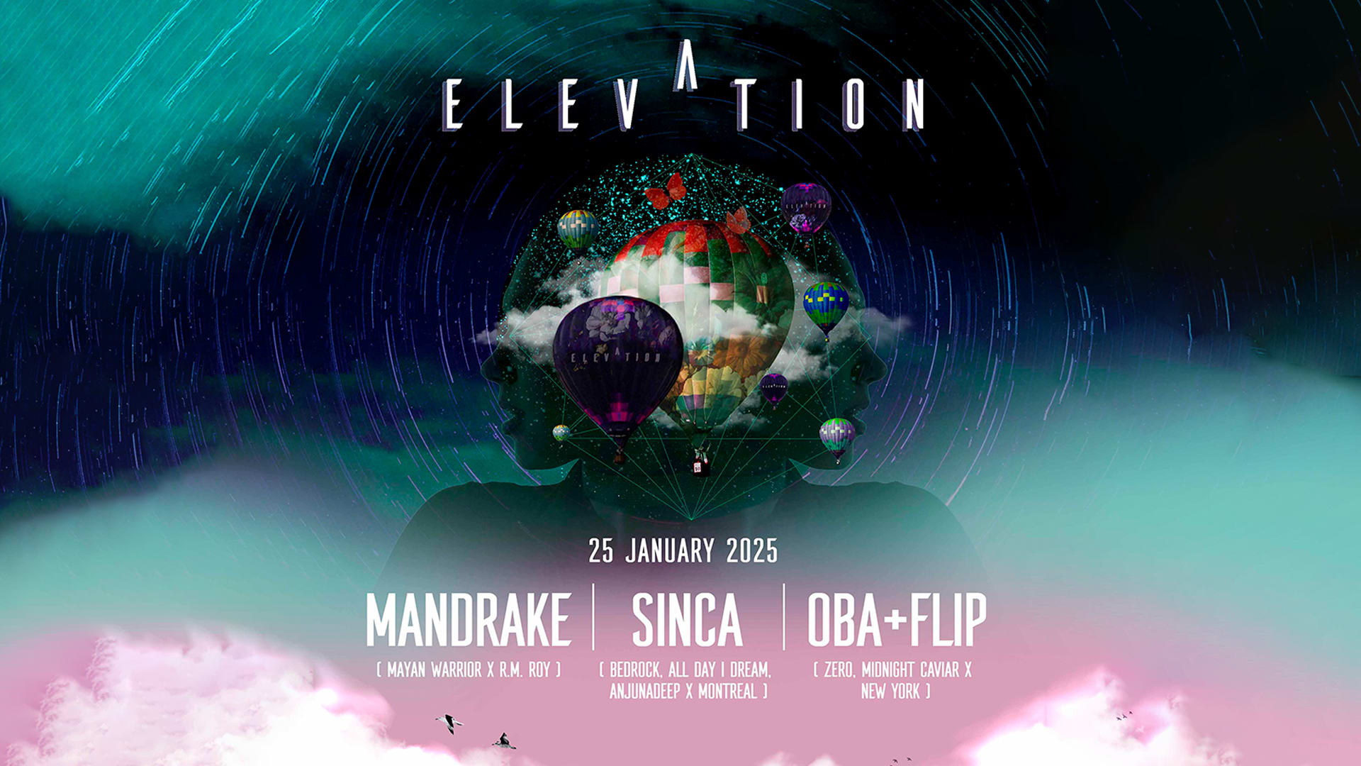 Elevation: Mandrake • Sinca • Oba + Flip Cover