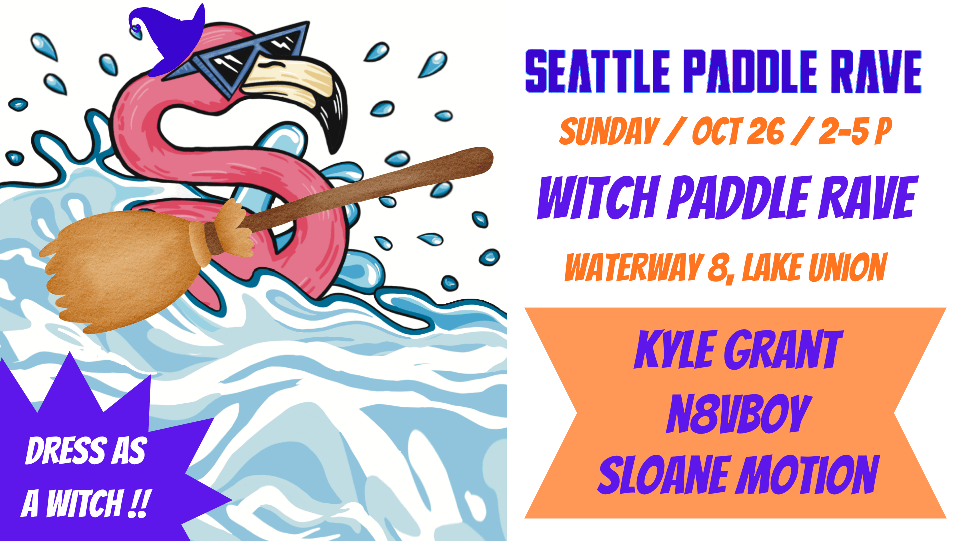 Seattle Witch Paddle Rave - October 26, 2025 Cover