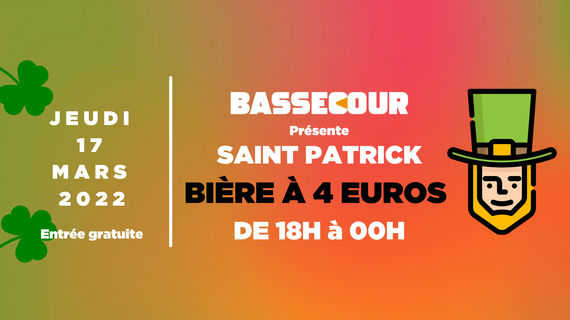 Bassecour Présente Saint Patrick Cover