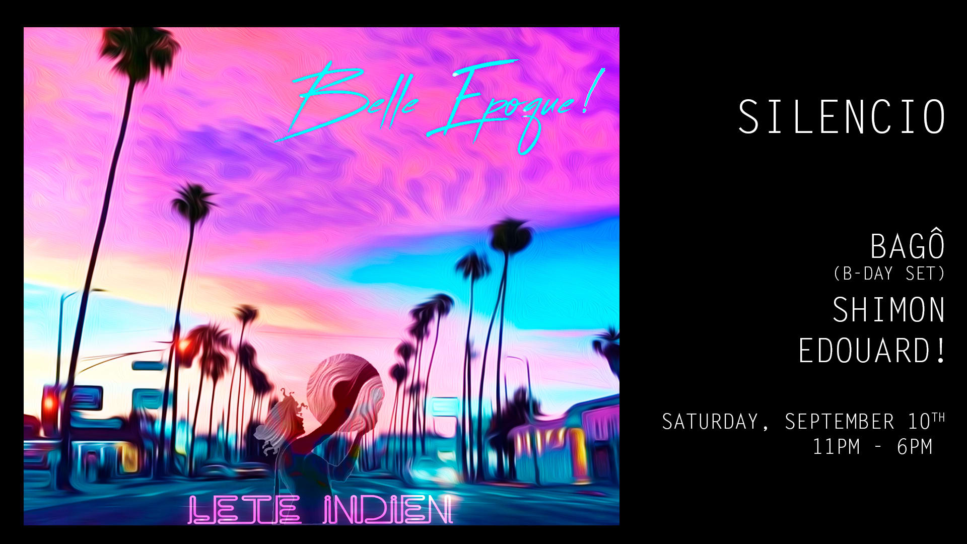 Belle Epoque! W/ Edouard!, Bagô, Shimon @ Silencio Cover