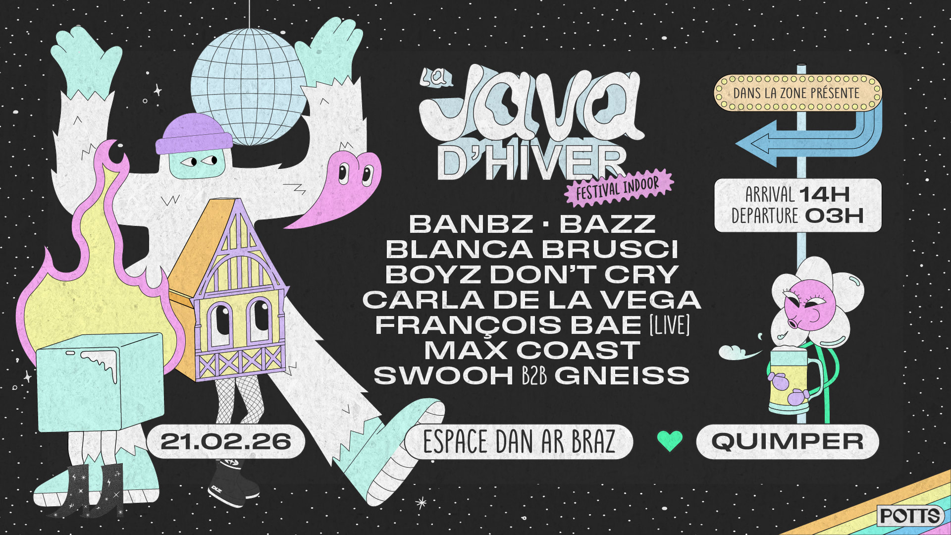 La Java D'hiver : Festival Indoor Cover