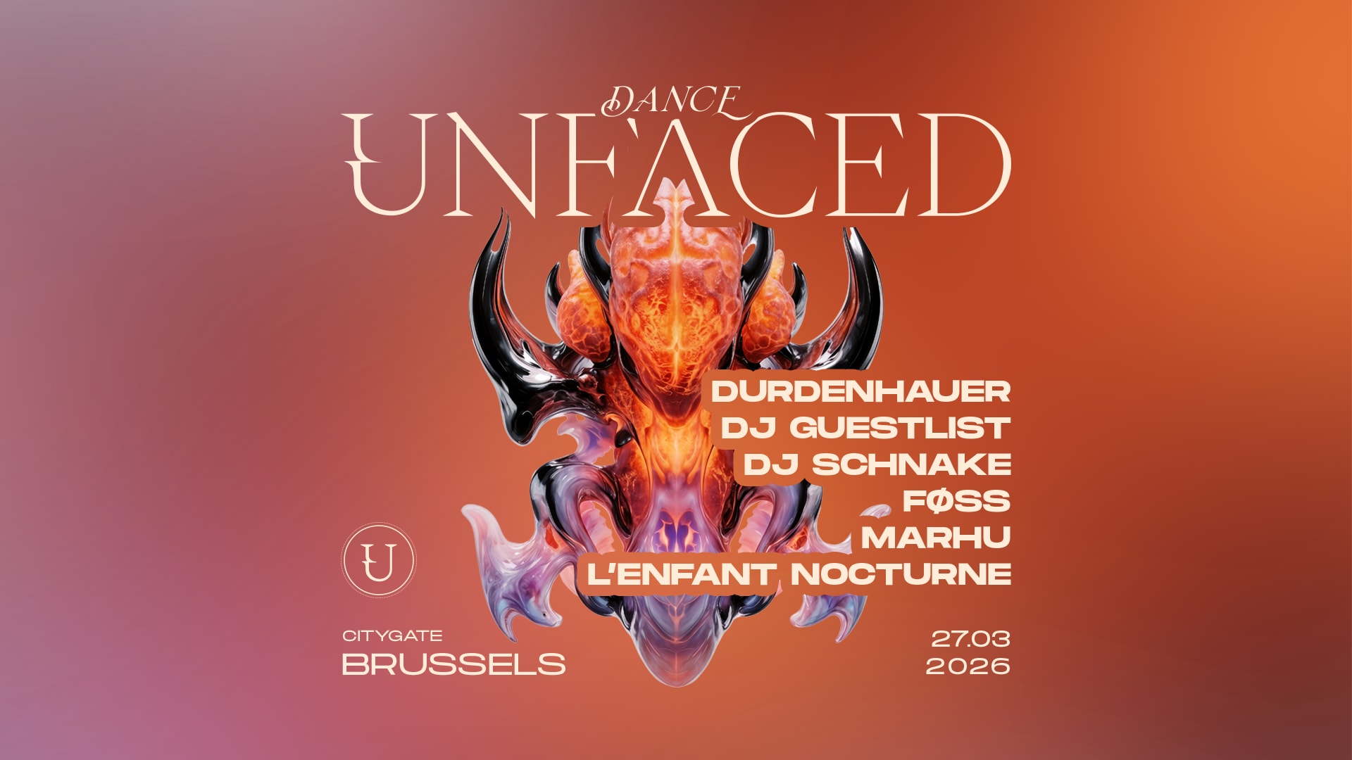 Unfaced Brussels - Durdenhauer, Dj Guestlist, Dj Schnake Cover