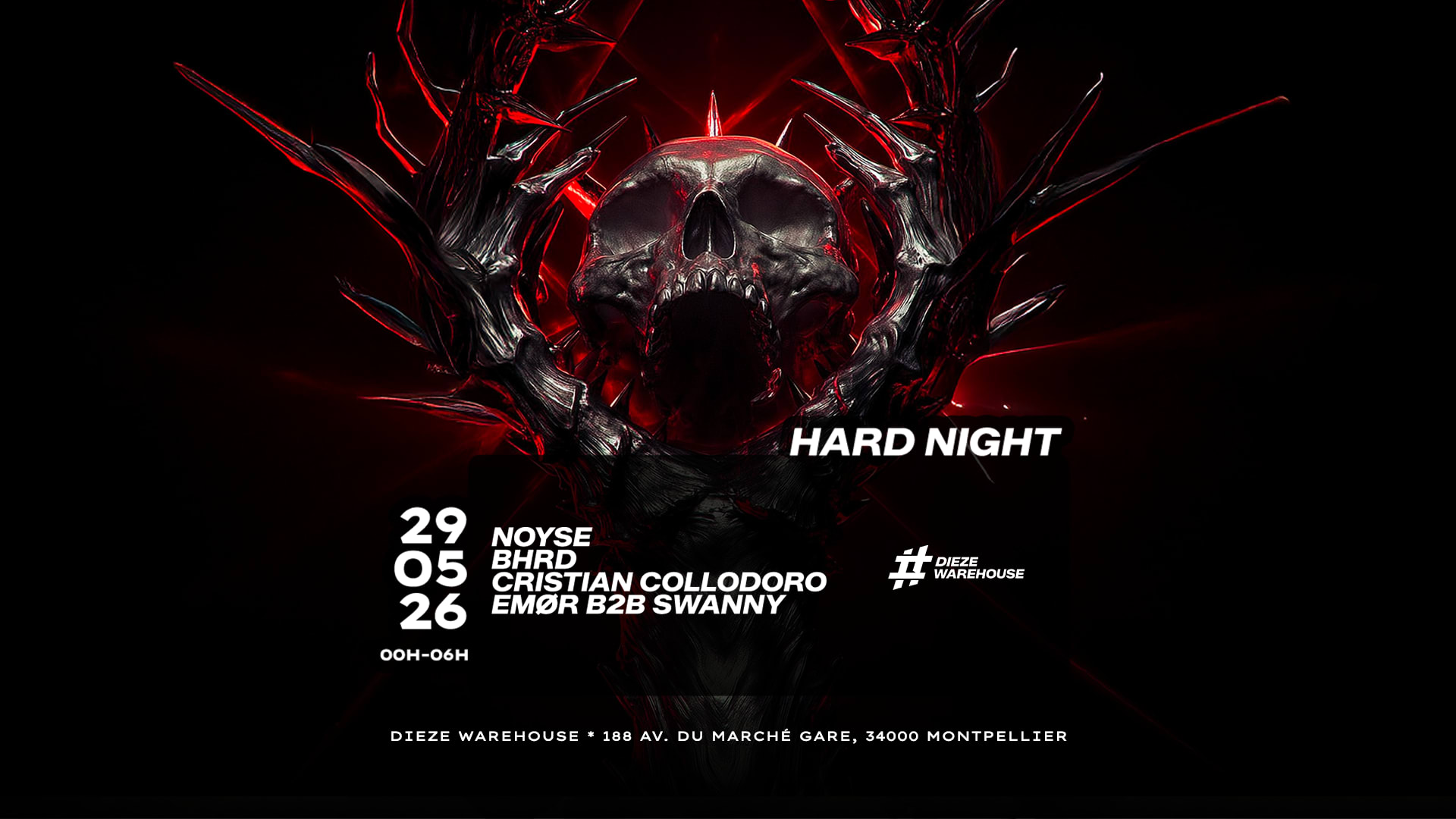 Hard Night : Noyse, Cristian Collodoro, Emor... Cover