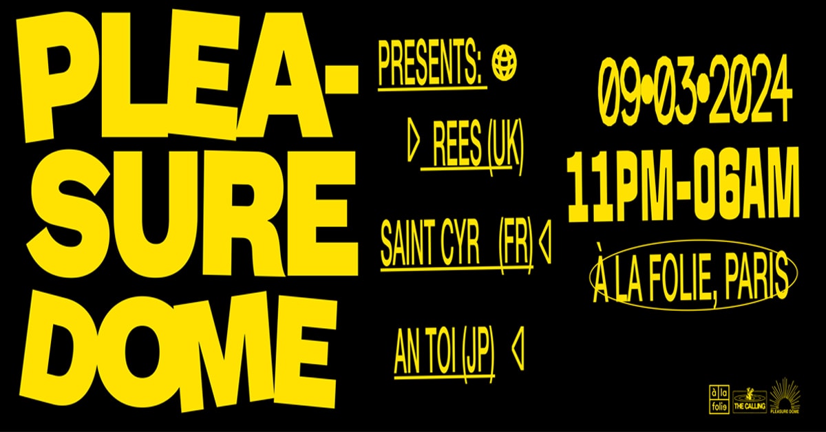 Pleasure Dome : Rees, Saint Cyr & An Toi Cover