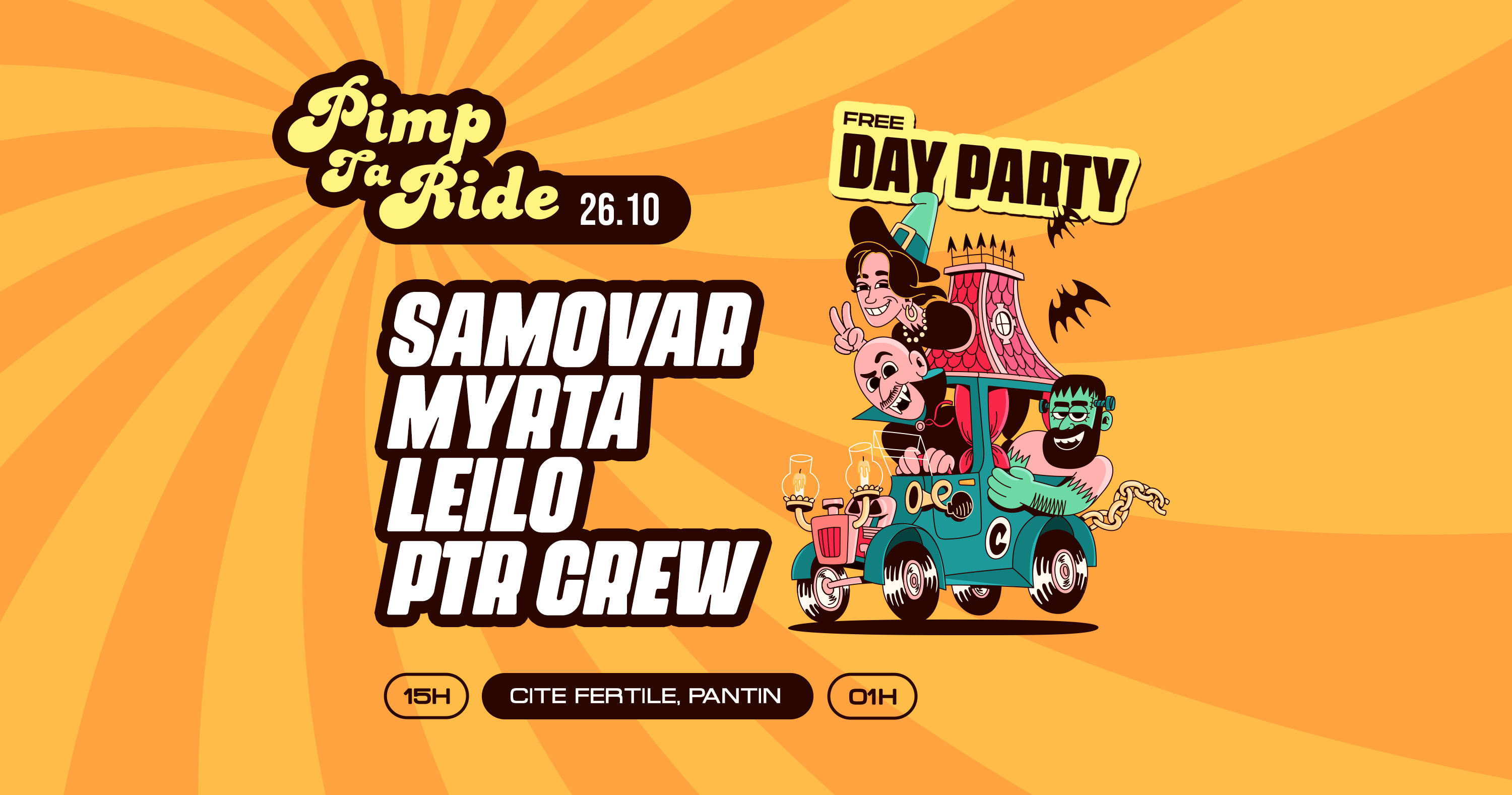 Pimp Ta Ride • Samovar, Myrta, Leilo Cover
