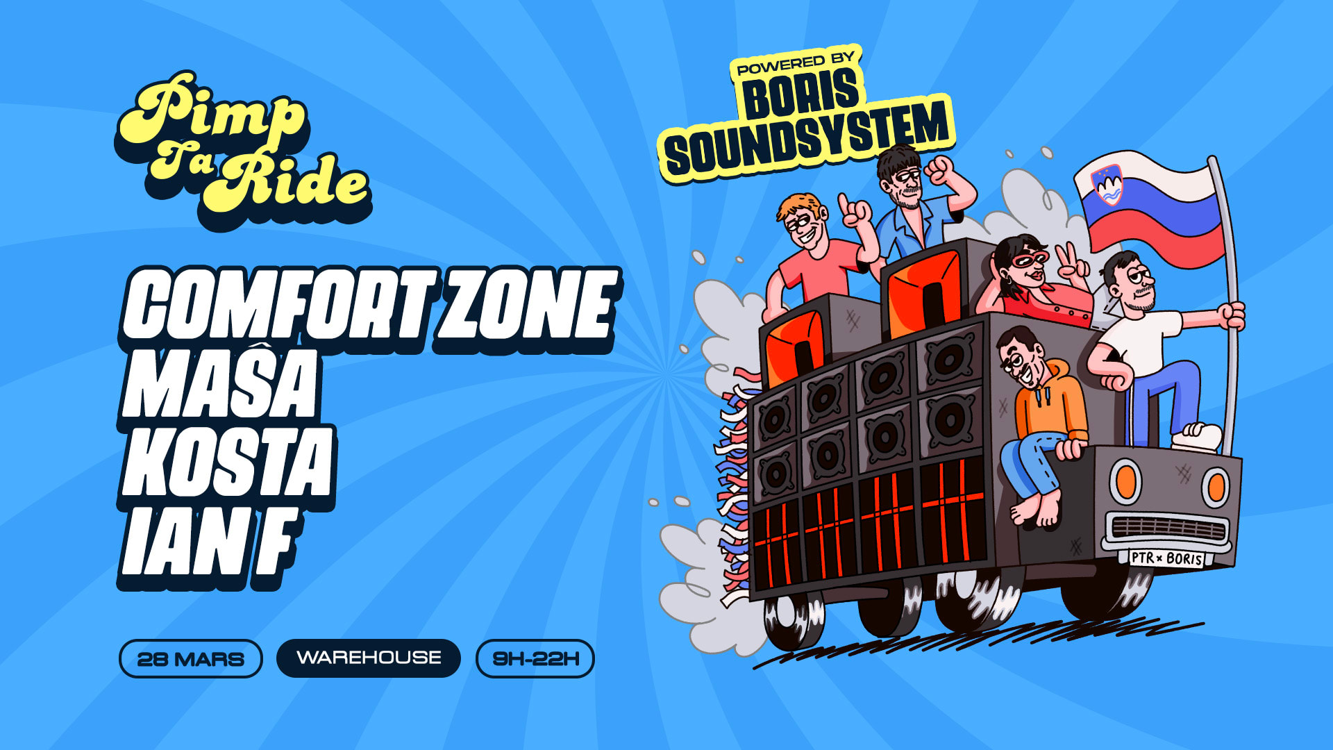 [After] Pimp Ta Ride • Comfort Zone, Masa, Kosta, Ian F Cover