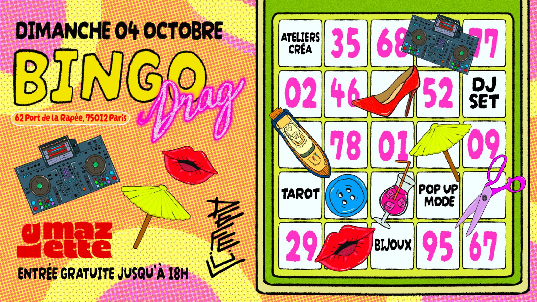 Défeül : Bingo Drag, Dj Set, Ateliers & Pop Up ! Cover