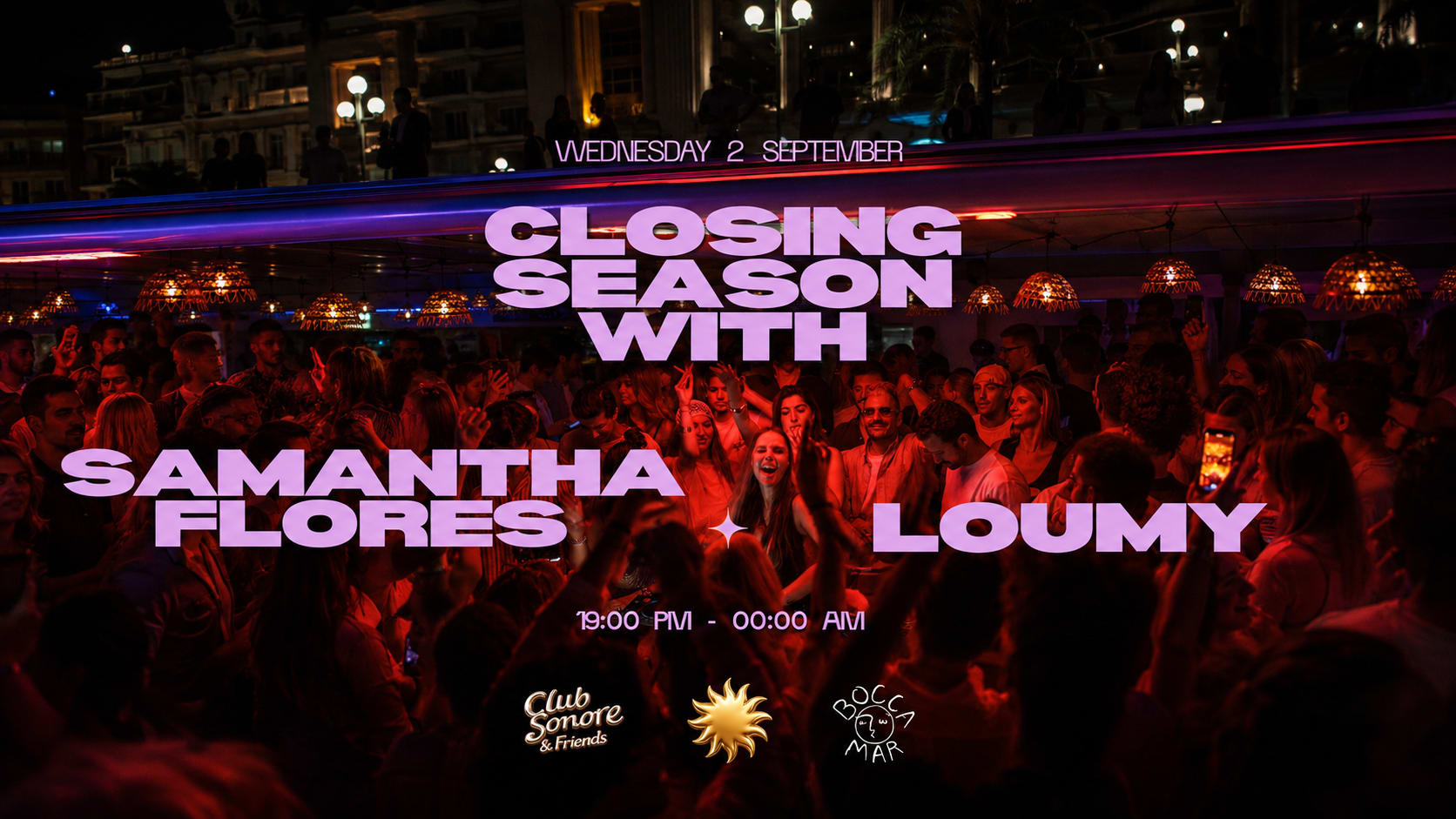 Club Sonore X Closing Season X Wednesday 2 September Cover