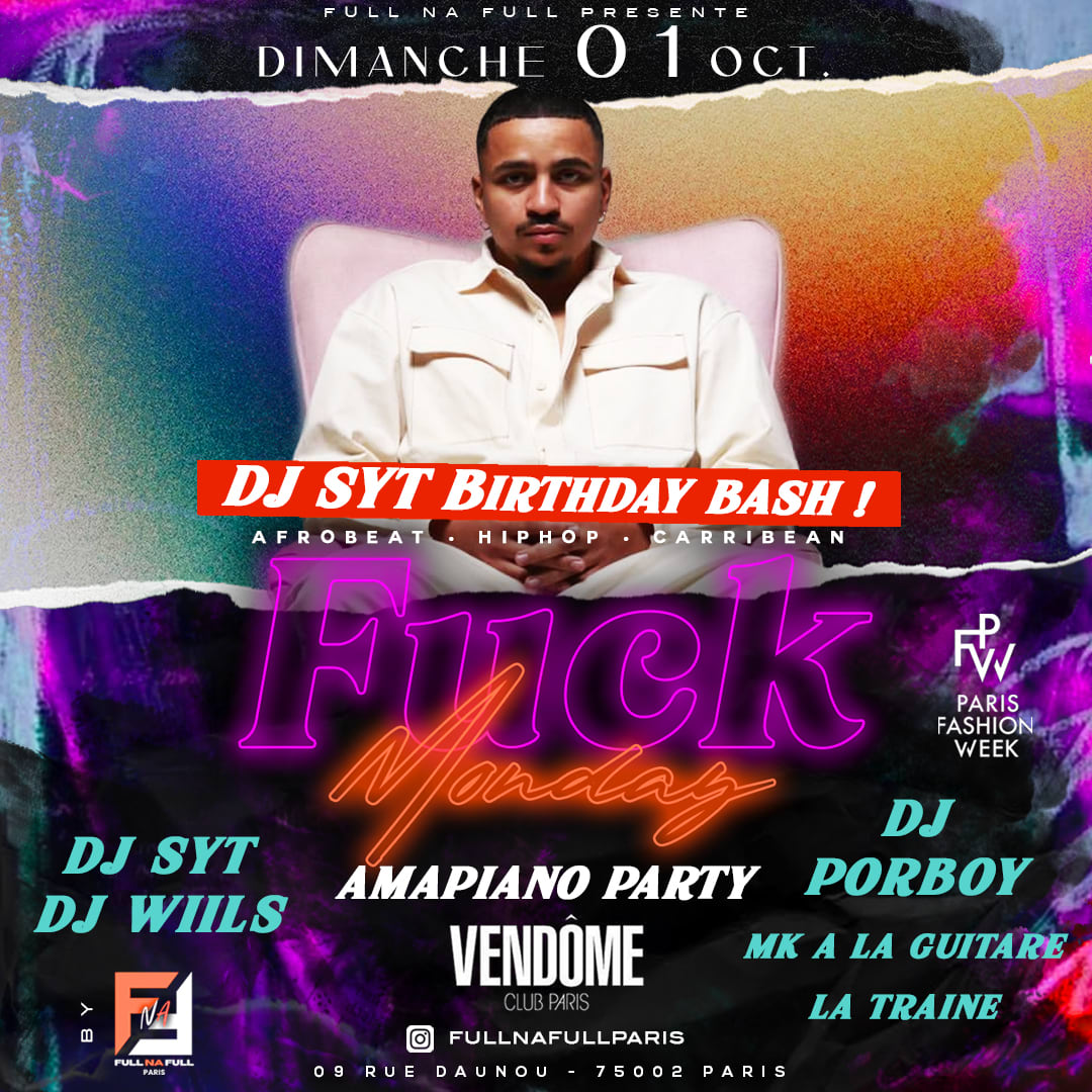 Copy Of Fckmonday X Dj Syt Birthday Cover