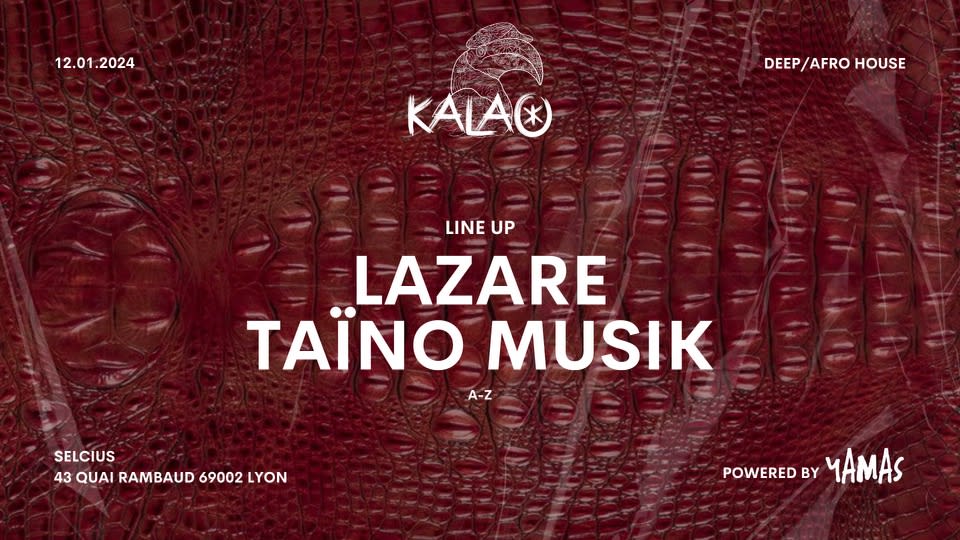 Kalaø Events - Lazare & Taino Music - 12/01 At Yamas Cover