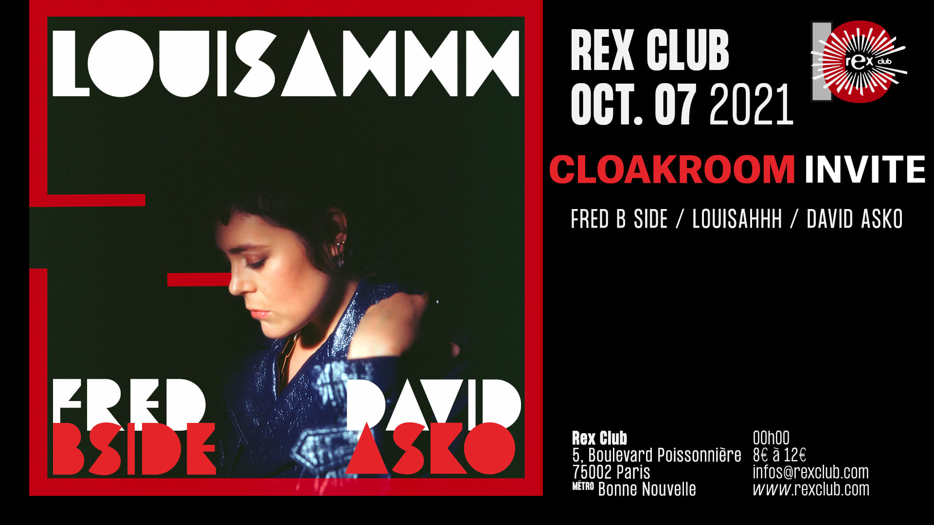 Cloakroom Invite : Louisahhh, Fred Bside, David Asko Cover