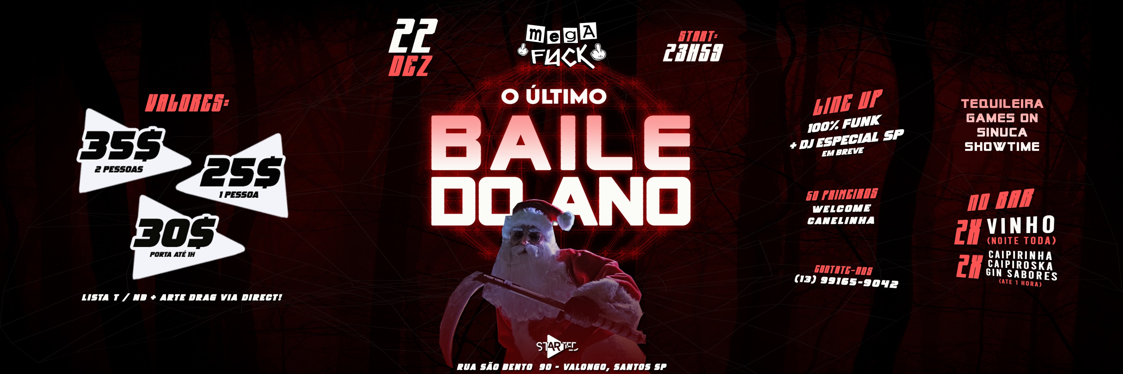 Mega Fuck Party - Ultimo Baile Do Ano // @Startedbarsantos Cover