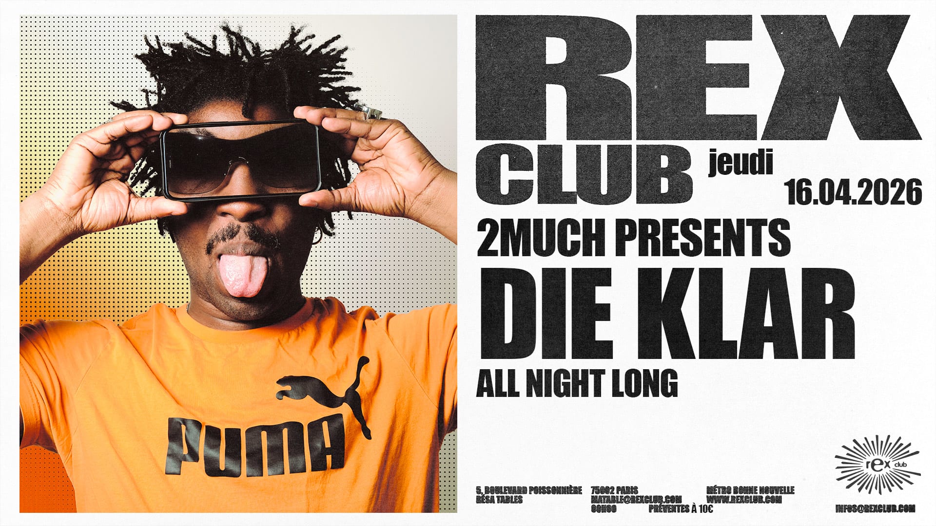 2much Presents: Die Klar All Night Long Cover