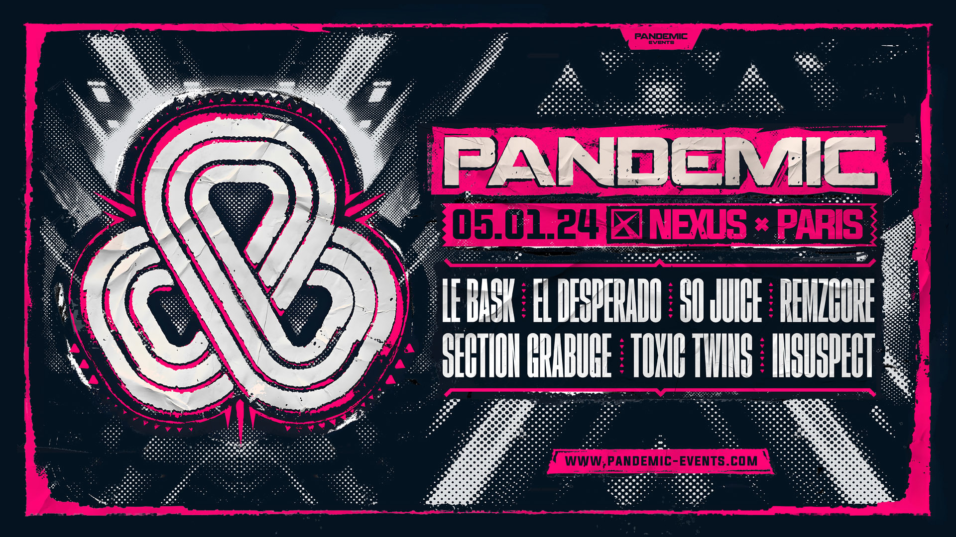 Pandemic X Nexus : Le Bask, Remzcore, El Desperado & More Cover