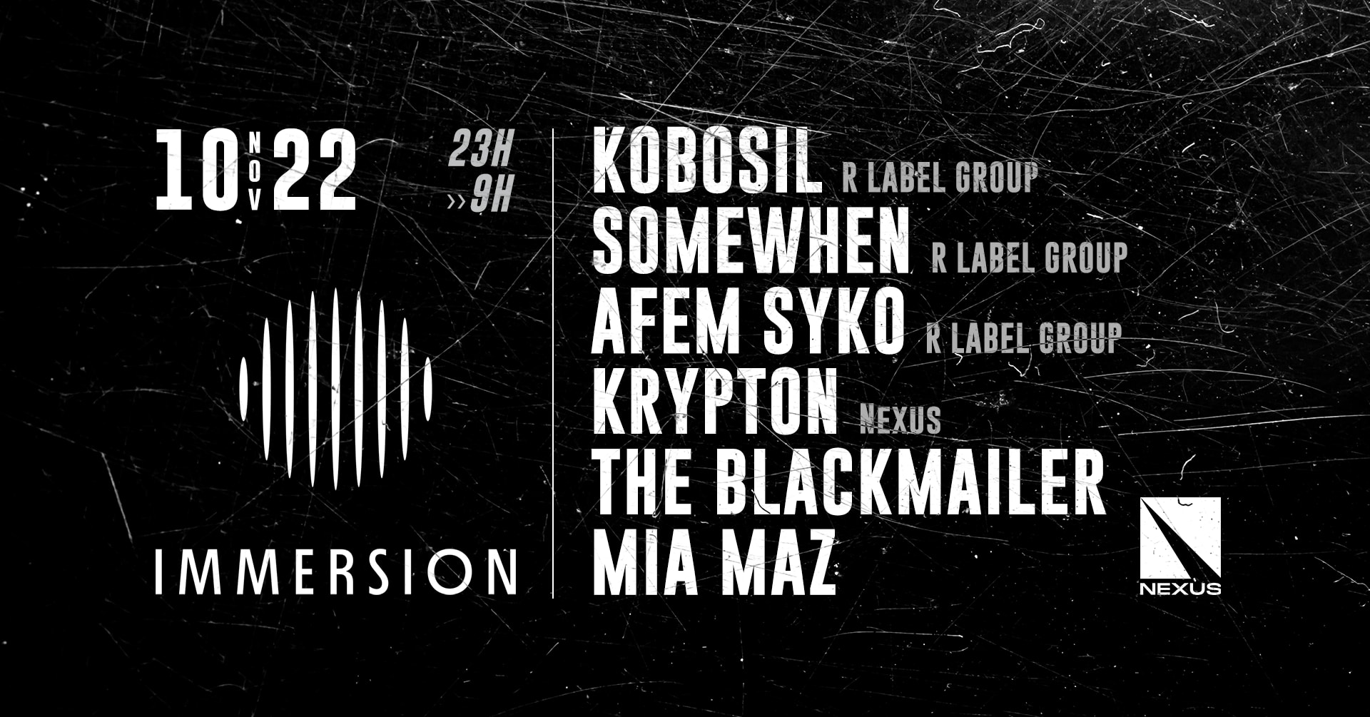 Immersion VII : Kobosil - Somewhen - Afem Syko - Krypton  Cover