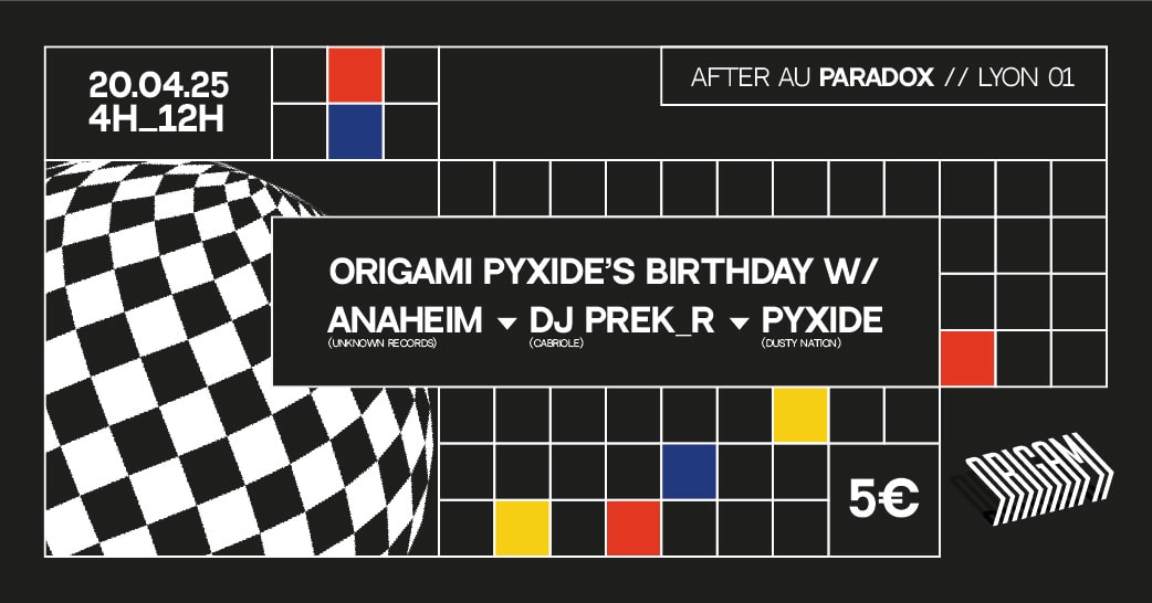 After Origami With Anaheim, Dj Prek R & Pyxide Cover
