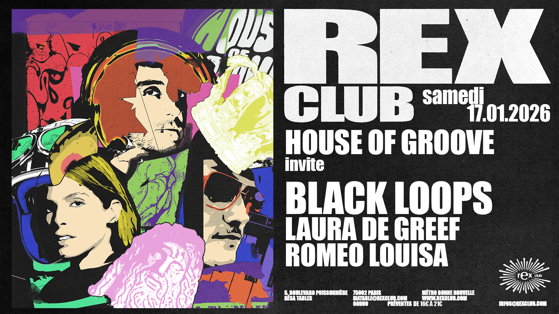 House Of Groove Invite: Black Loops, Laura De Greef & More Cover