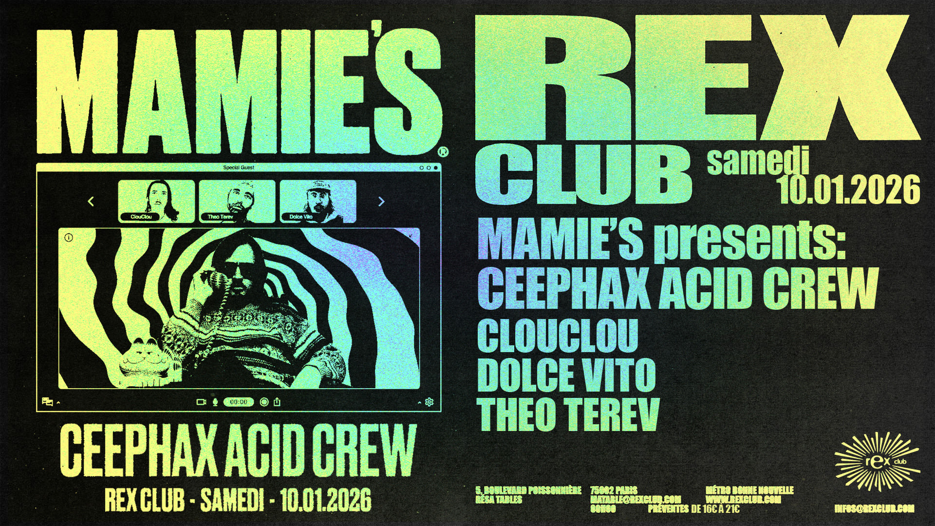 Mamie's Presents: Ceephax Acid Crew, La Mamie's Cover