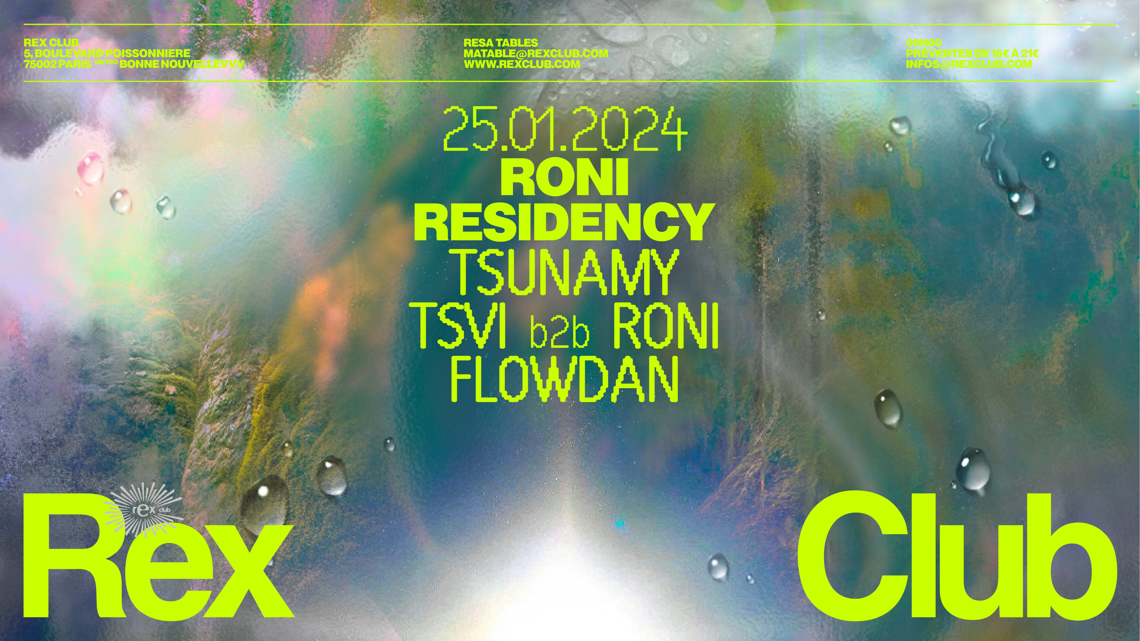 Roni Residency: Flowdan, Tsvi B2b Roni, Tsunamy Cover