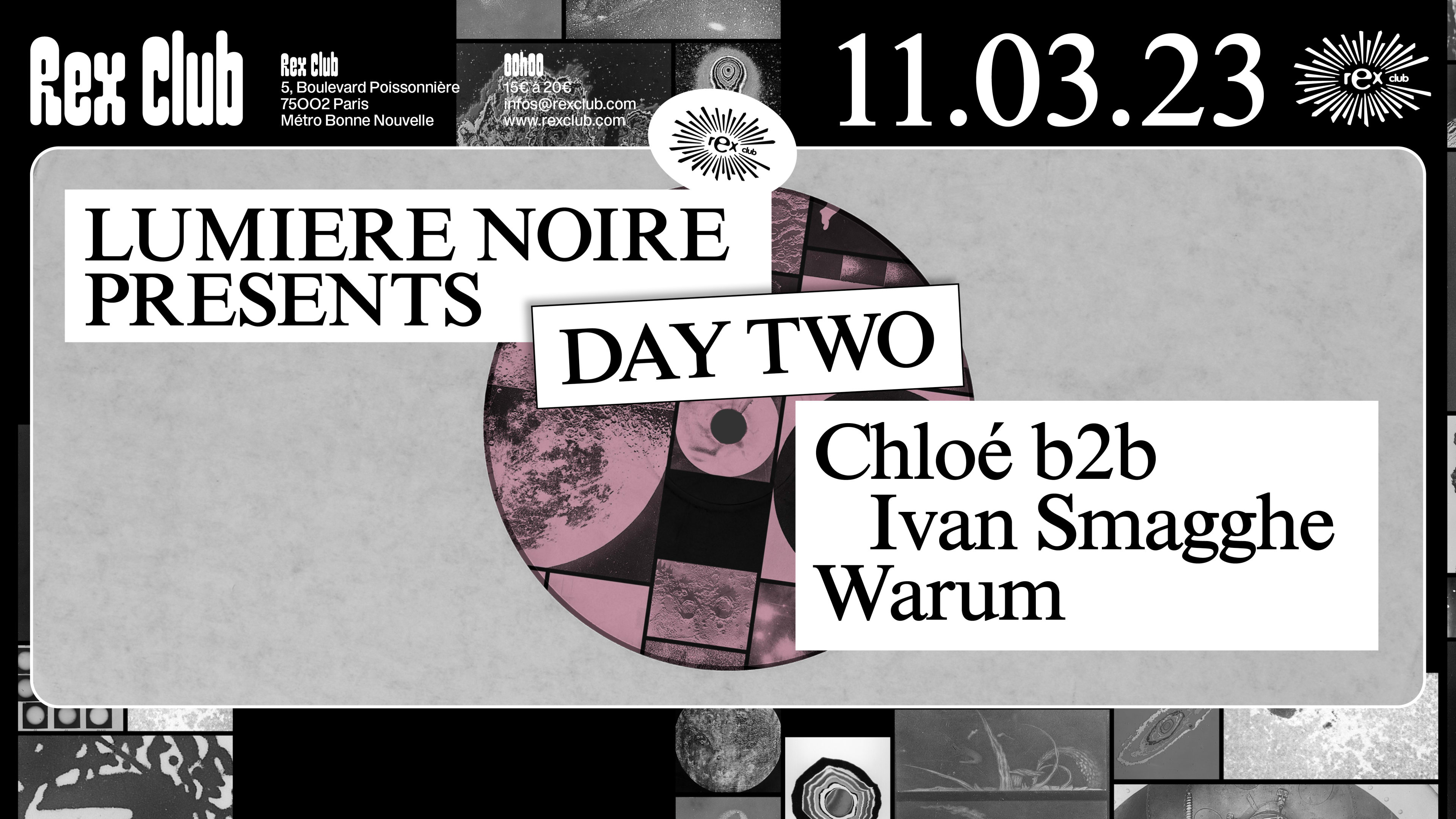 Lumière Noire Day2: Chloé B2b Ivan Smagghe, Warum Cover