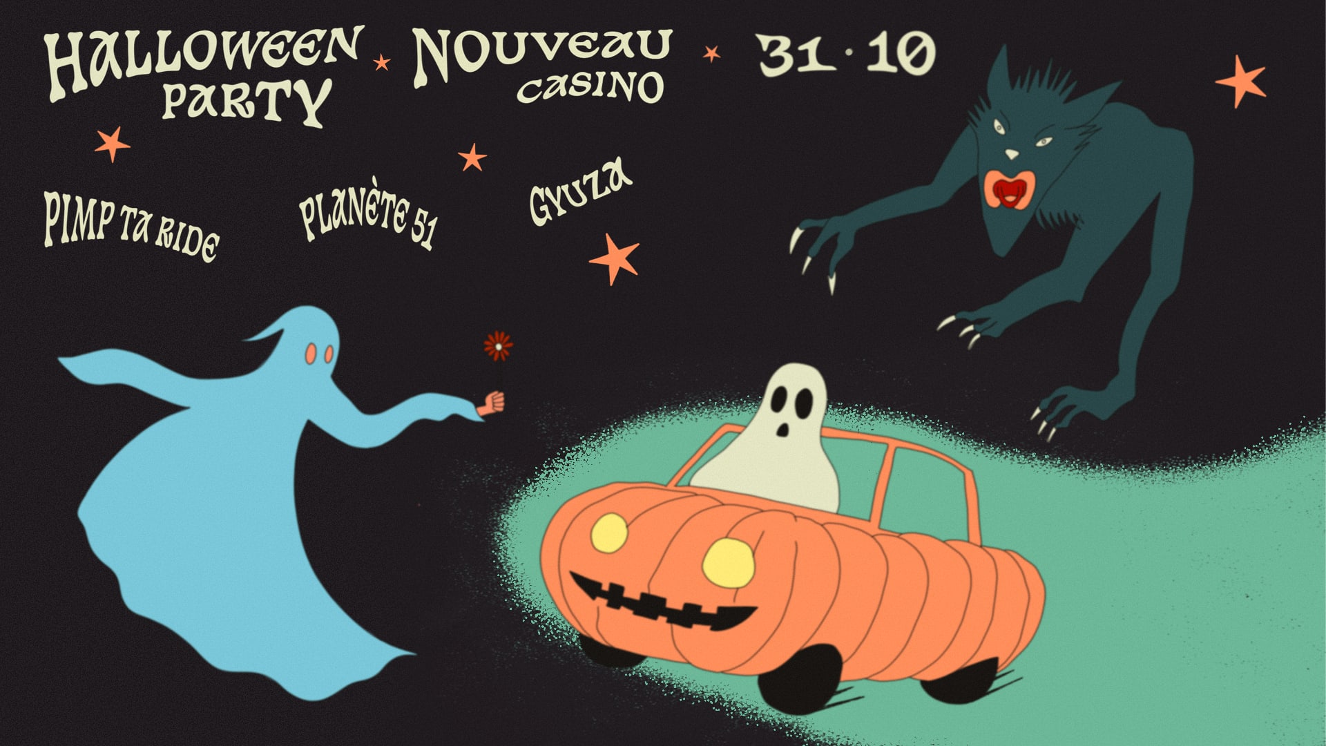 Planete 51 X Pimp Ta Ride • Halloween Party W/ Gyuza Cover