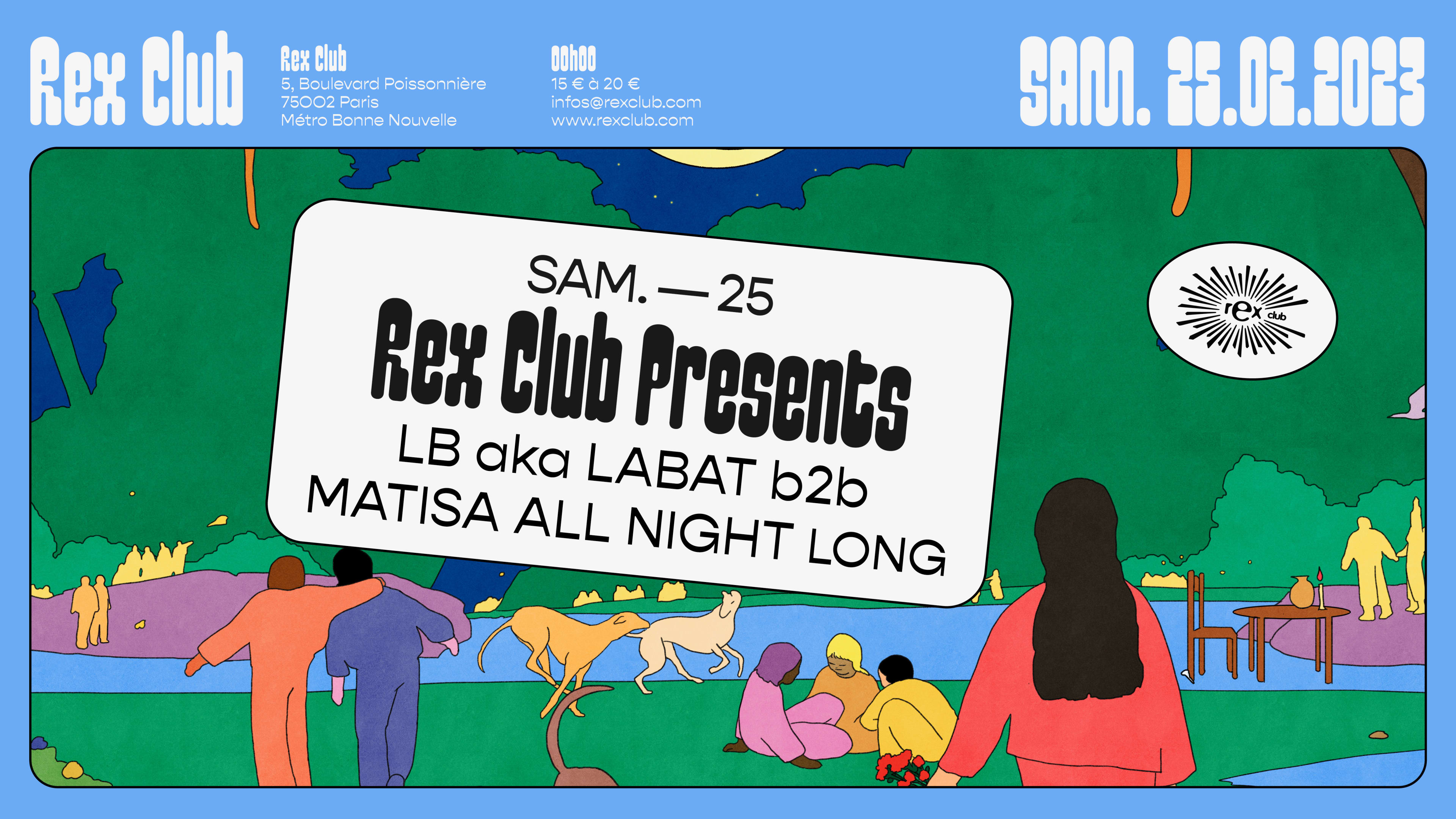 Rex Club Presents: Lb Aka Labat B2b Matisa All Night Long Cover