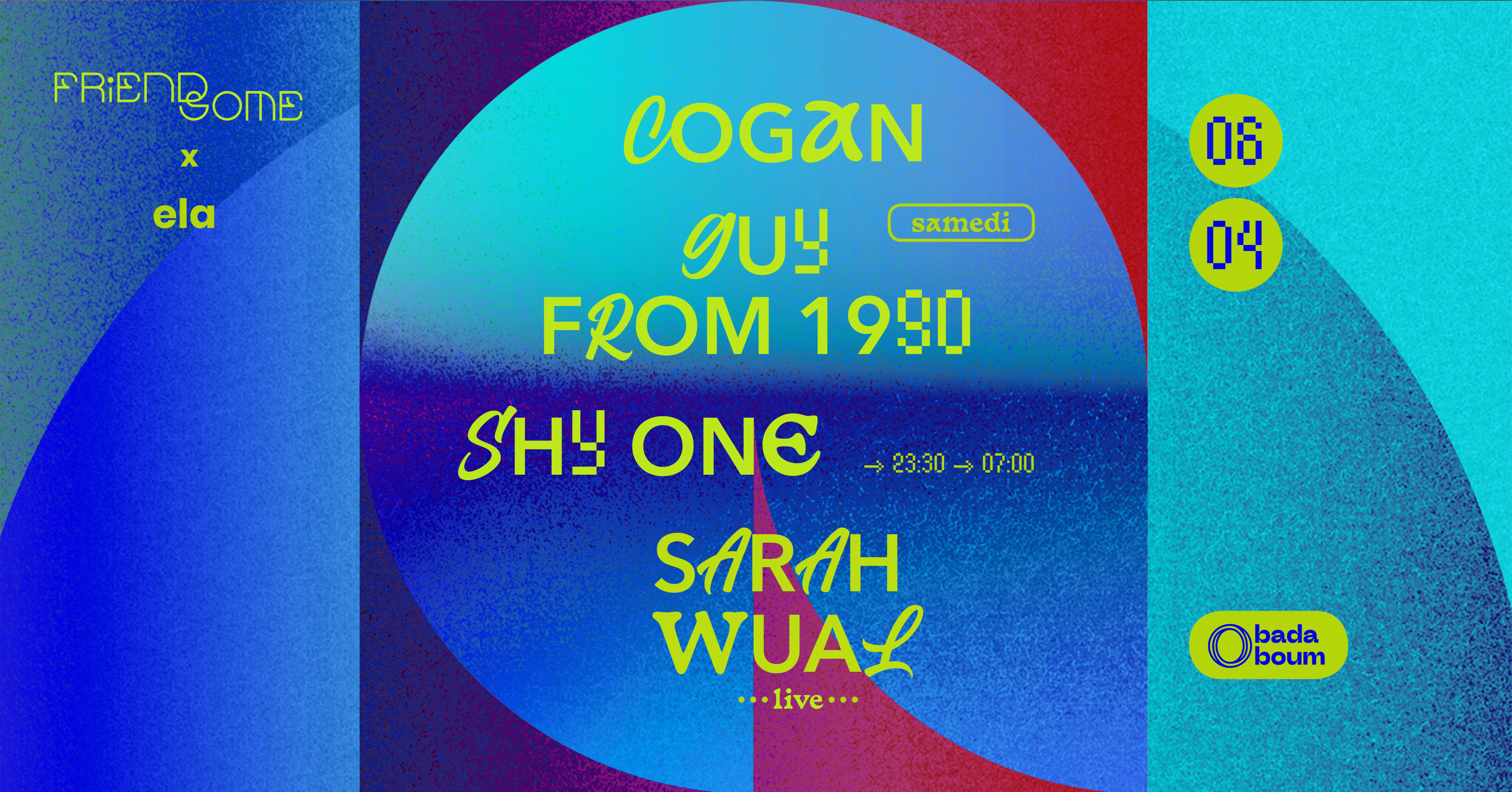 Club — Friendsome X Ela : Shy One (+) Sara Wual Live & Cogan Cover