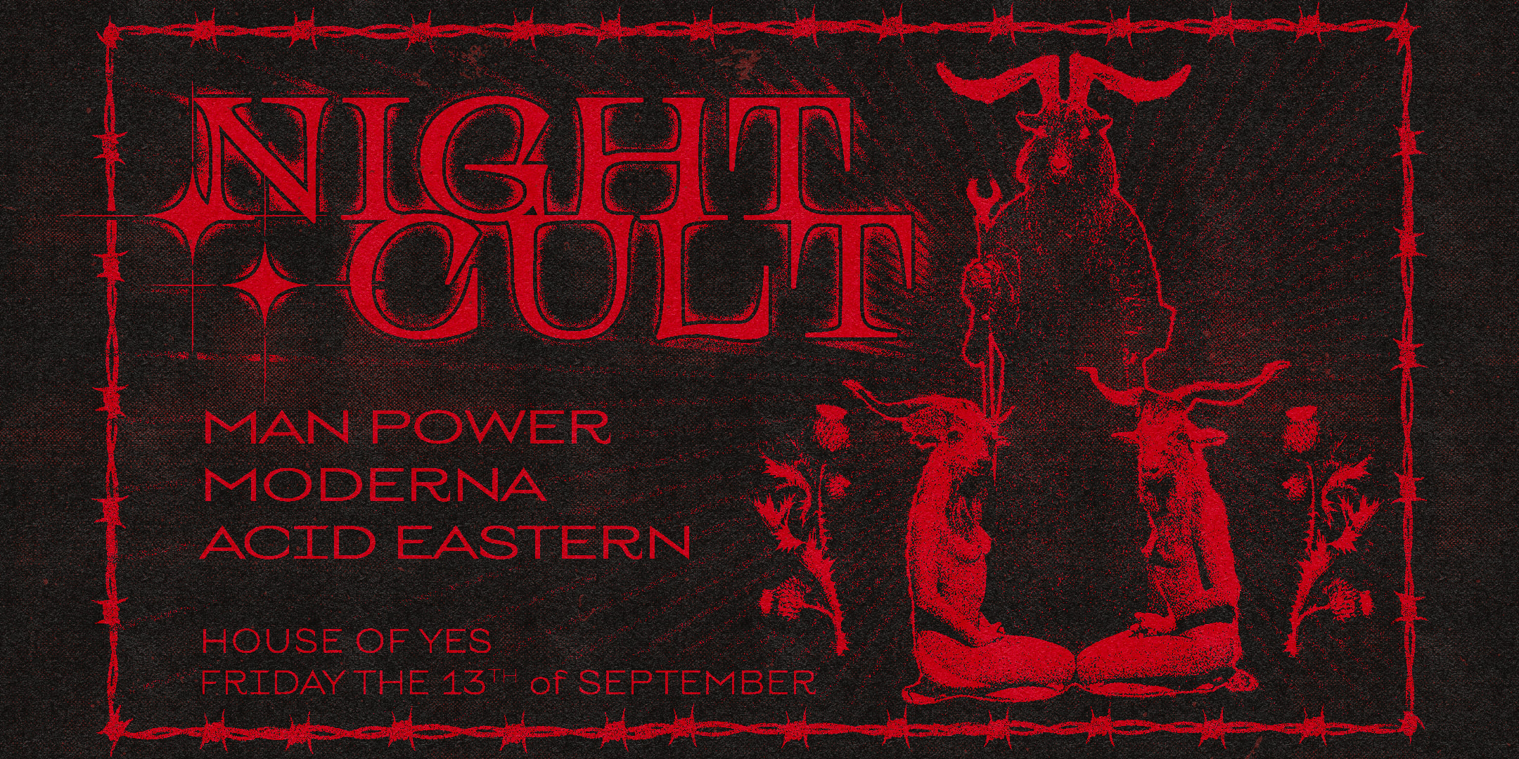Night Cult: Friday The 13th • Man Power • Moderna Cover
