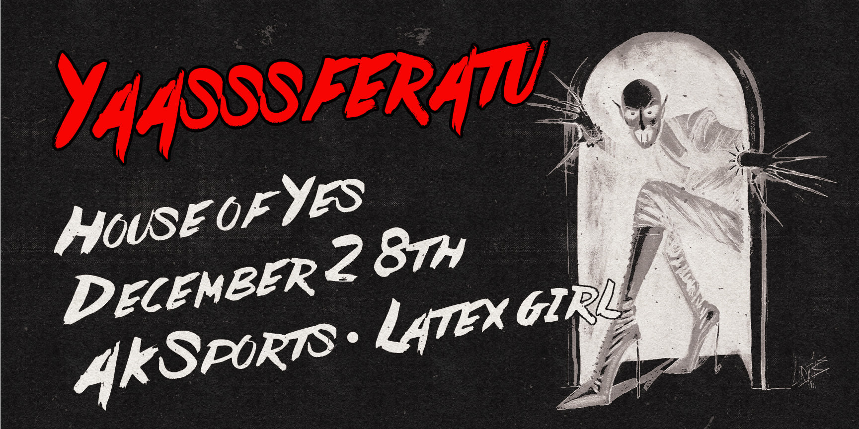 Yaasssferatu: Ak Sports • Latex Girl Cover