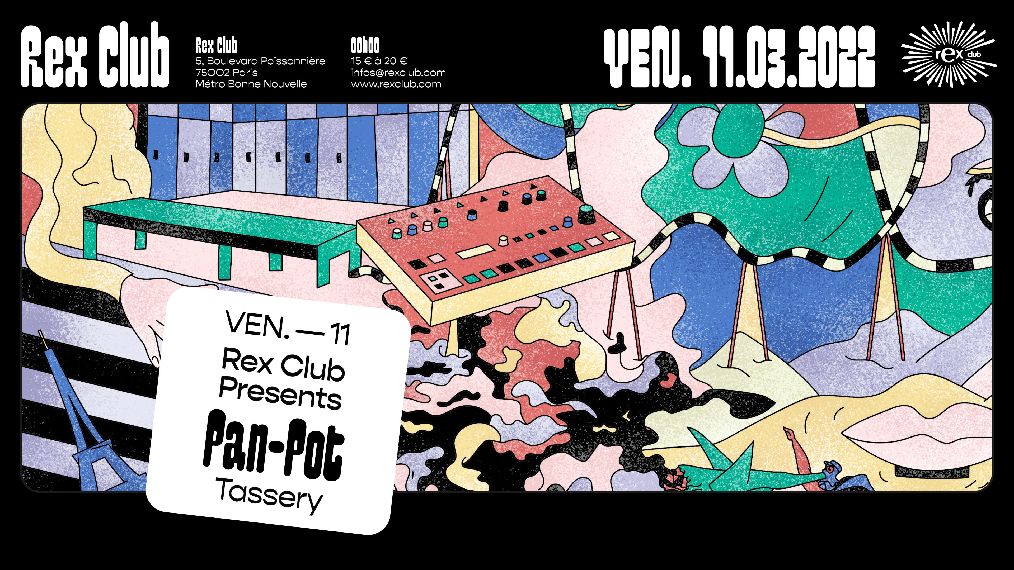 Rex Club Presents: Pan-Pot, Tassery Cover
