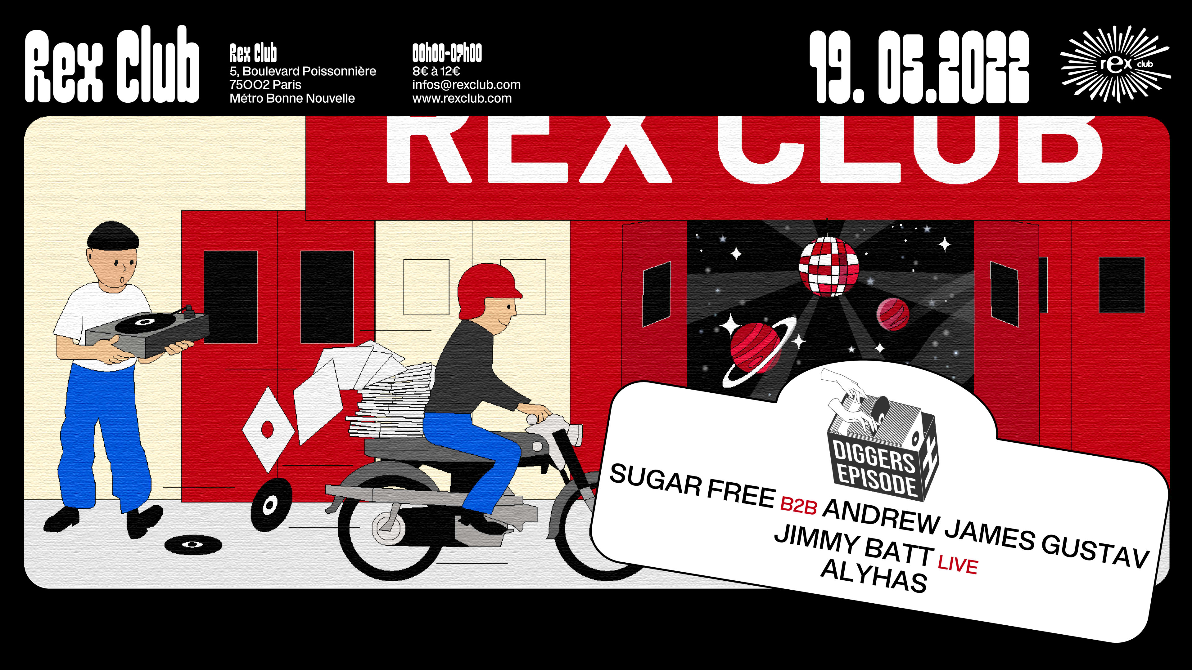 Diggers Episode ± Sugar Free B2b Andrew James Gustav, Jimmy Batt Live Cover