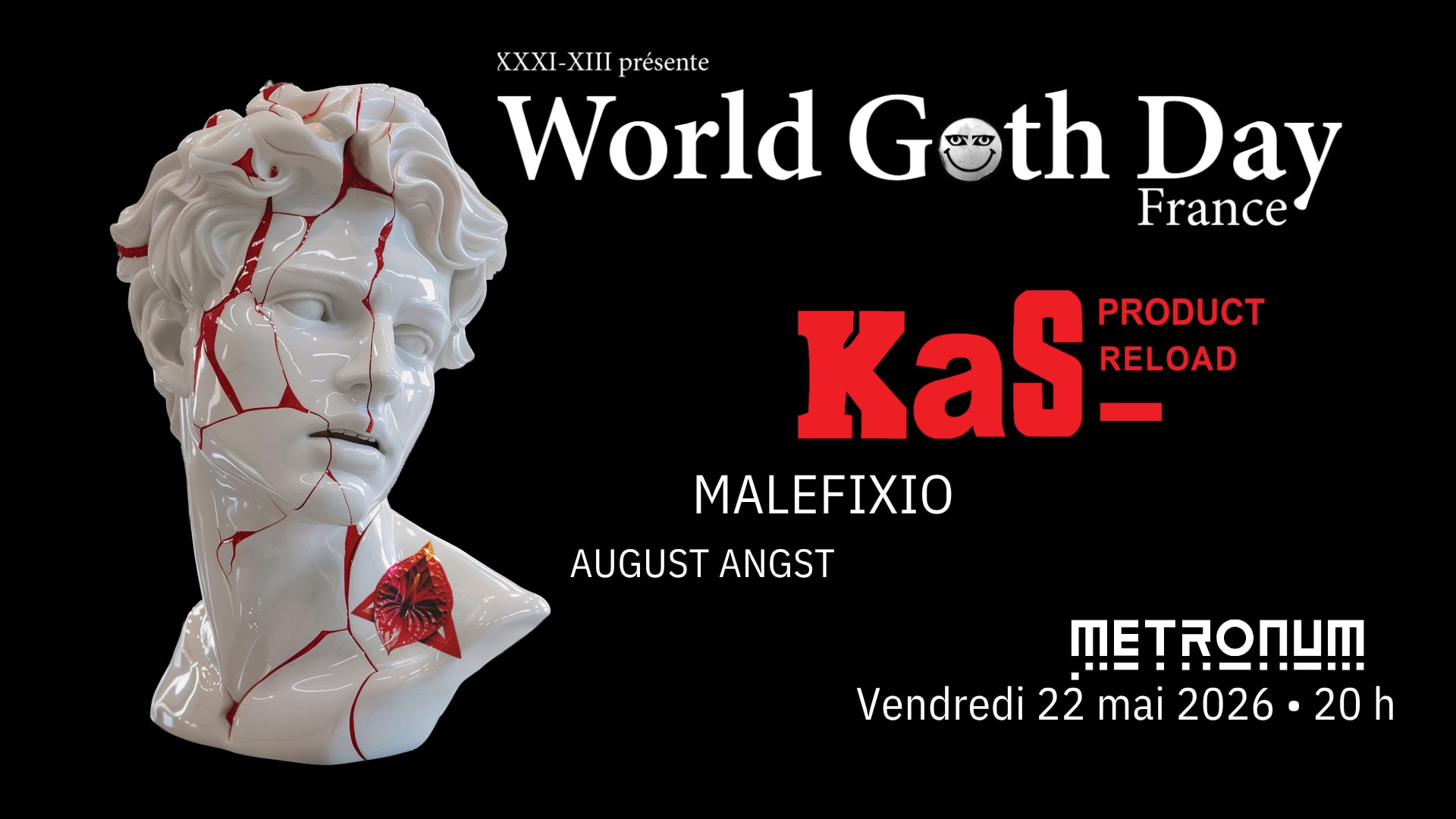 World Goth Day Fr : Kas Product + Malefixio + August Angst Cover