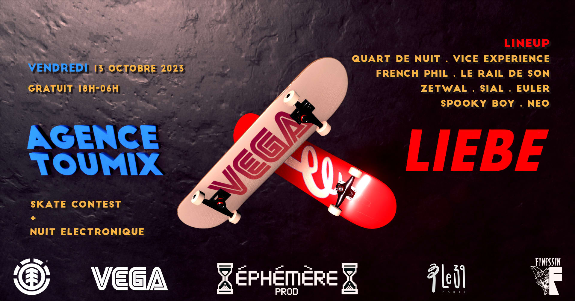 La Rentrée Des Crasses: Skate Contest+Nuit Electronique Cover