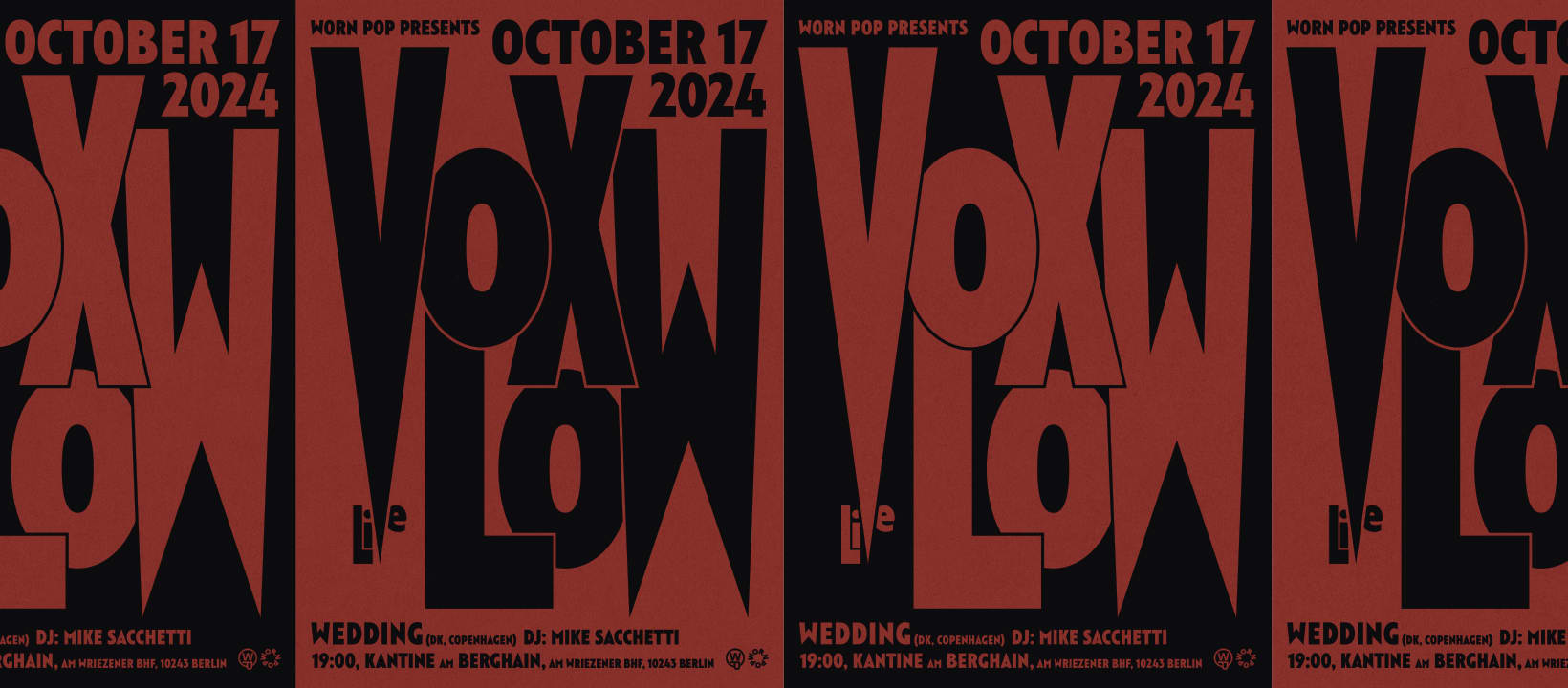 Vox Low – Live In Berlin. + Wedding (Live) & Mike Sacchetti Cover