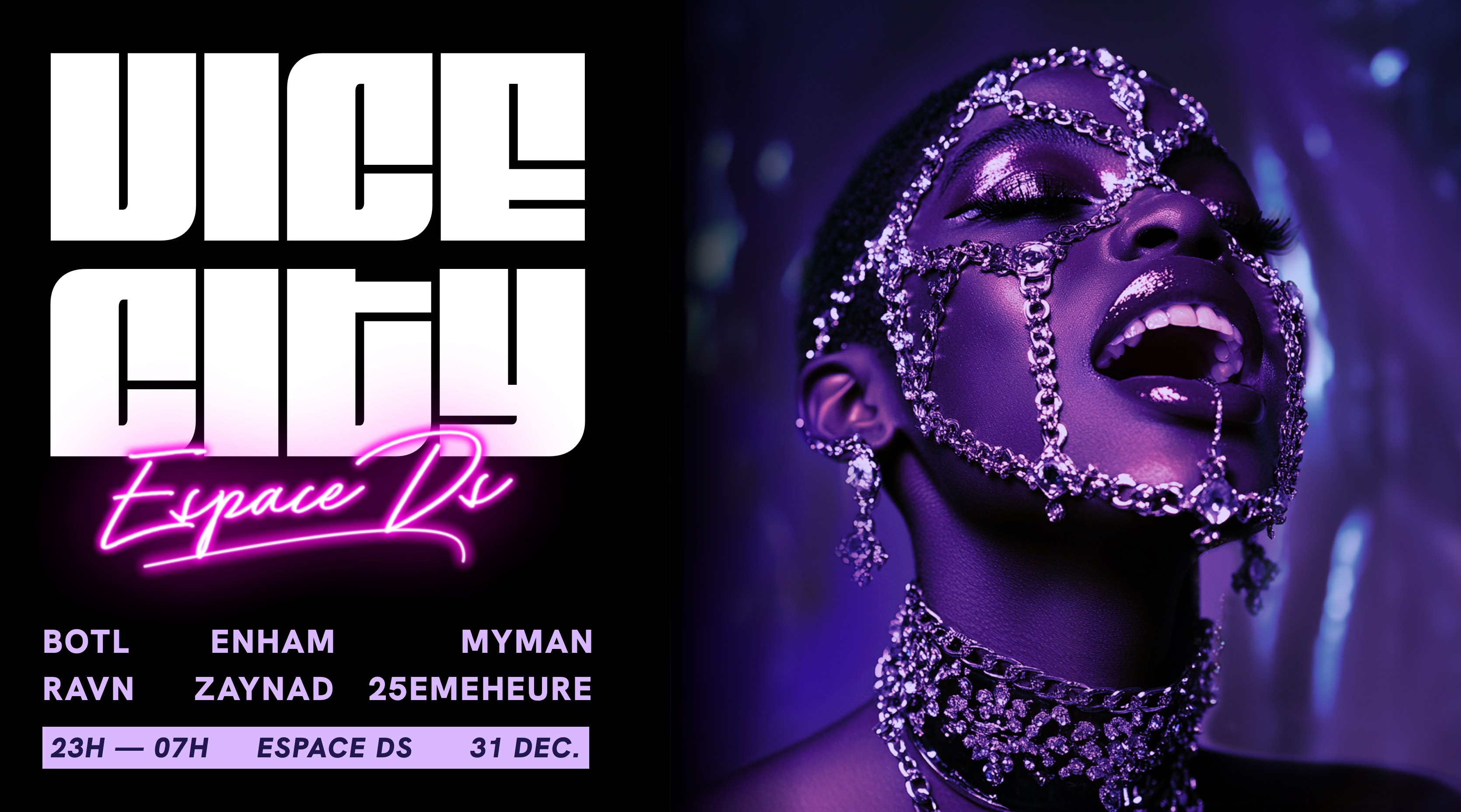 Vice City Nye Edition // W/ Enham, 25emeheure, Botl & More Cover