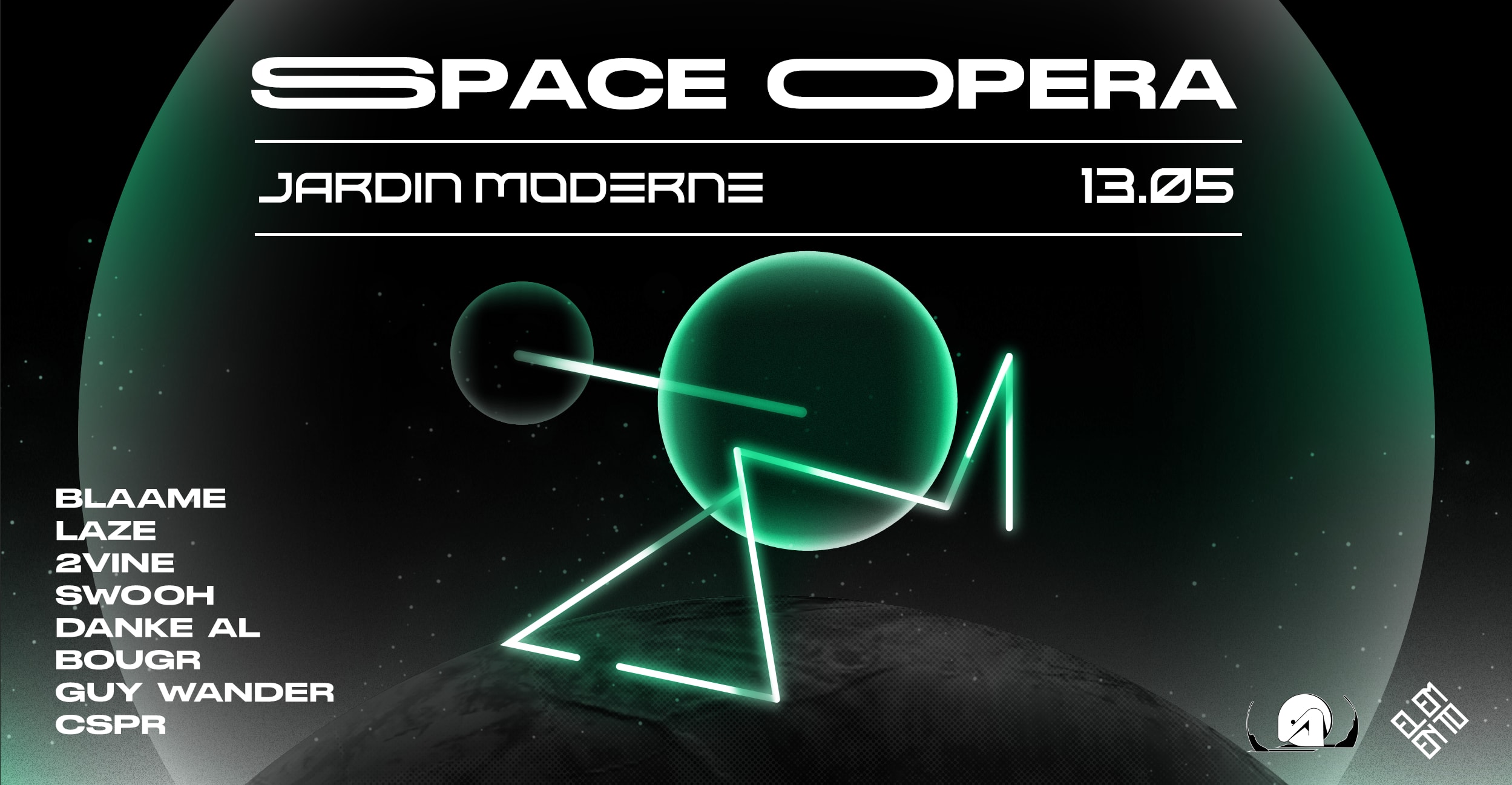 Space Opera - Les Ondes Scélérates X Elemento Records Cover