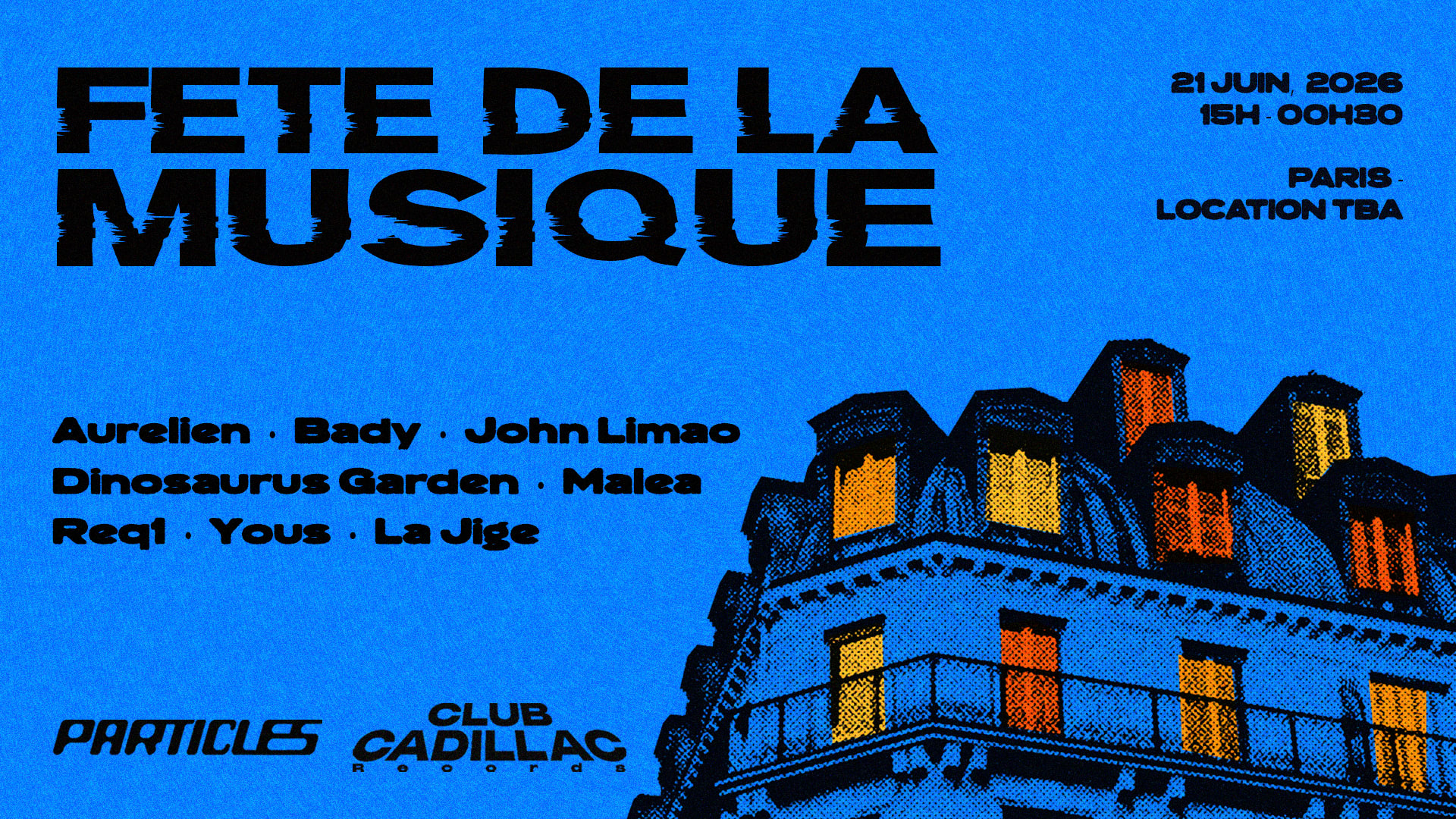 Club Cadillac X Particles : Fête De La Musique 2026 Cover