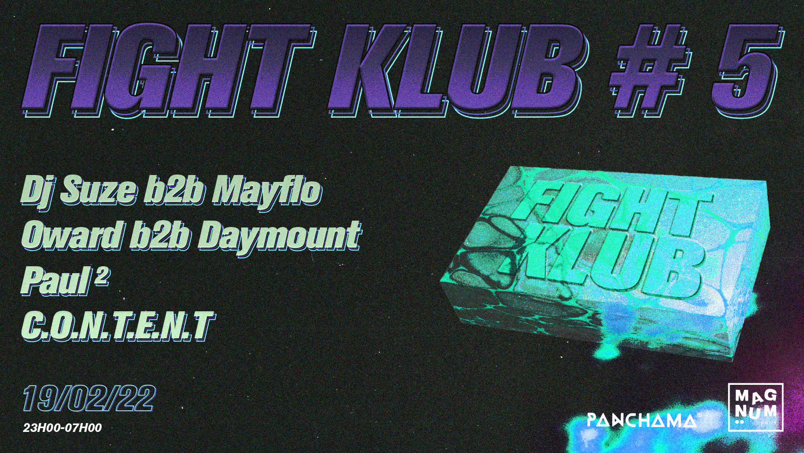 Fight Klub #5- Dj Suze B2b Mayflo, Oward B2b Daymount, Paul², Content Cover