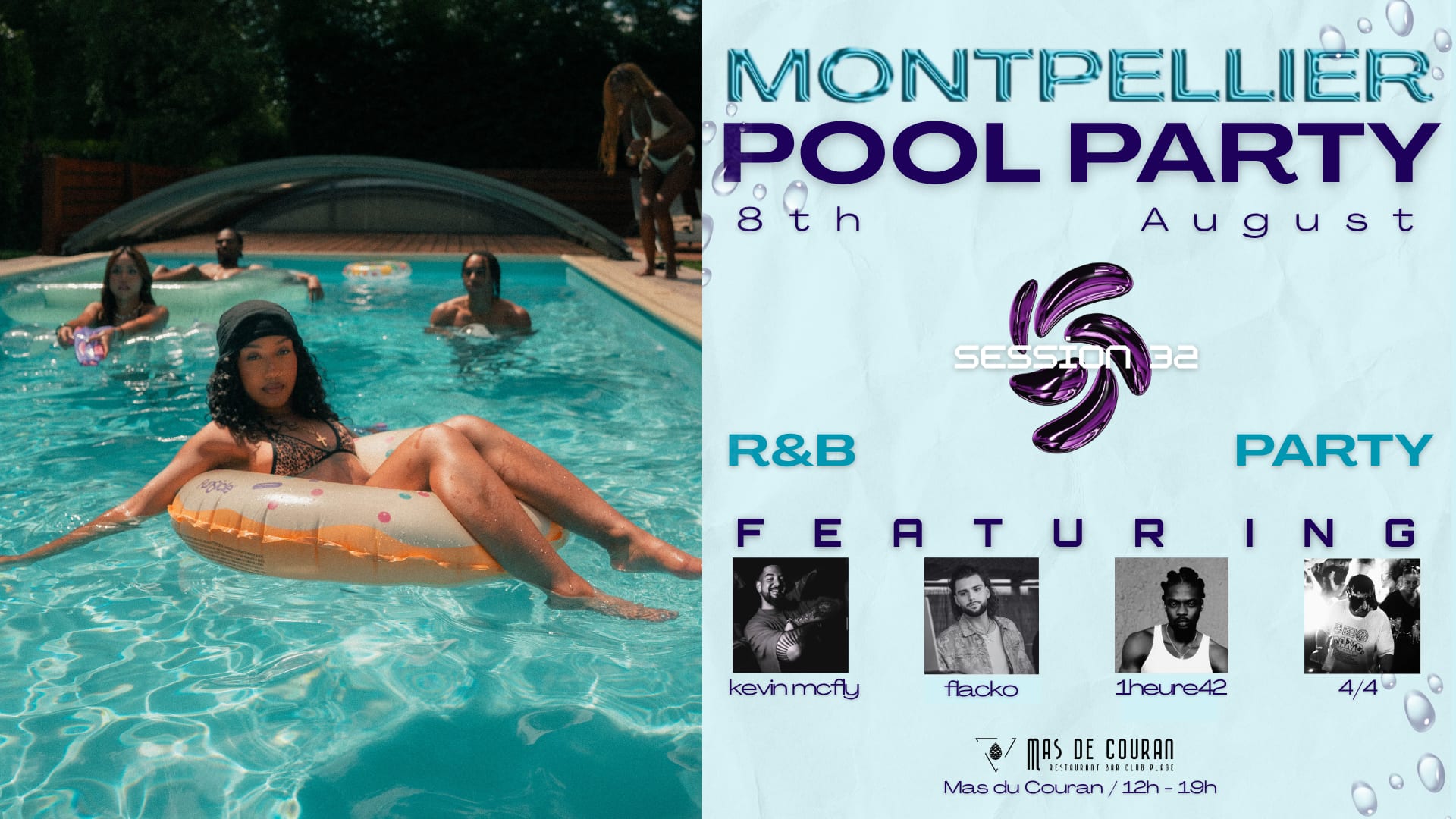 Session 32 R&B Pool Party À Montpellier Cover