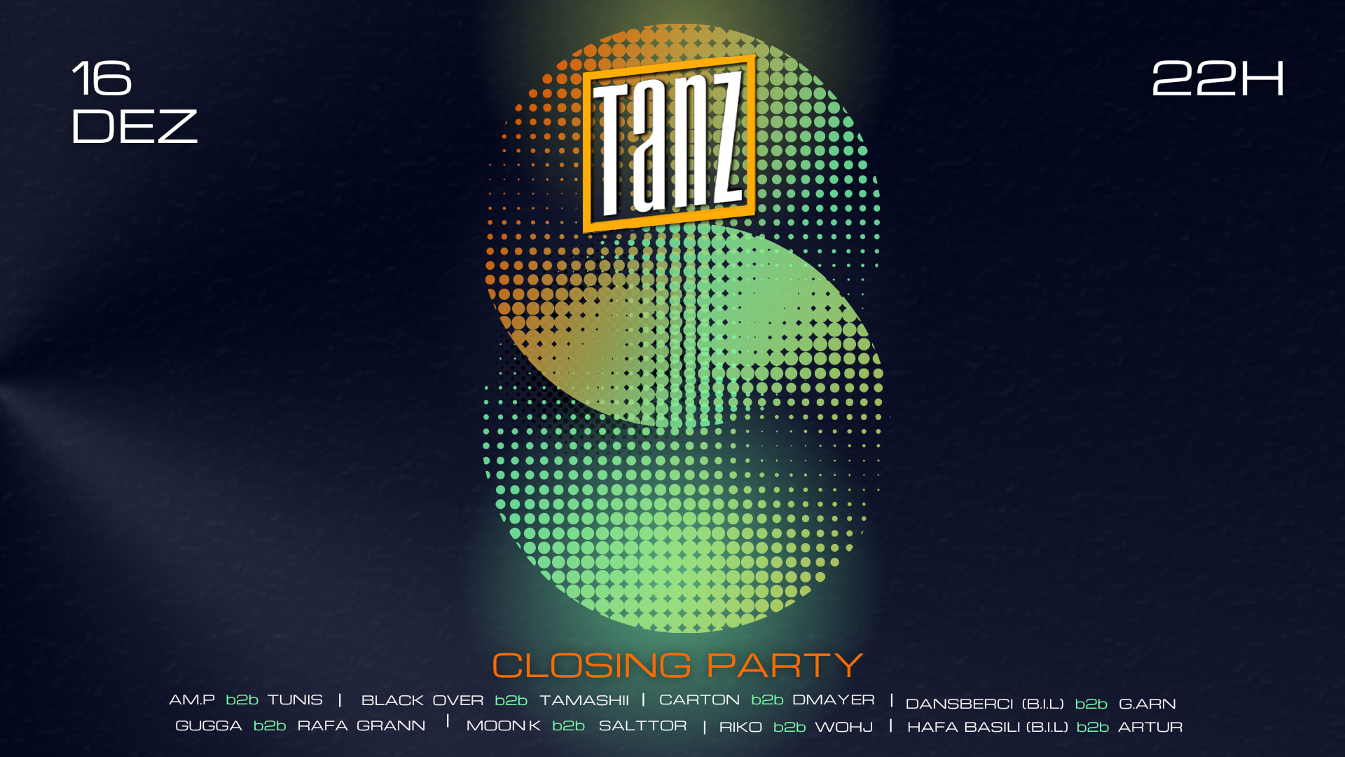 Tanz Closing Party - B2b Challenge Night  Cover