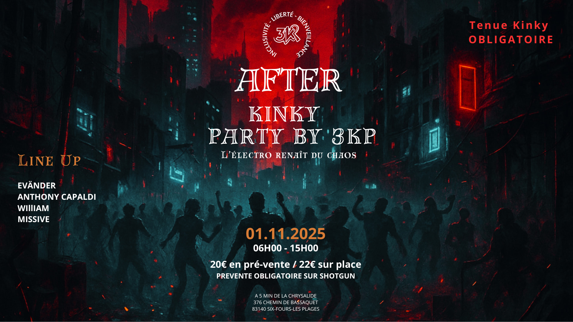 After Kinky Party 3kp - L'electro Renaît Du Chaos Cover