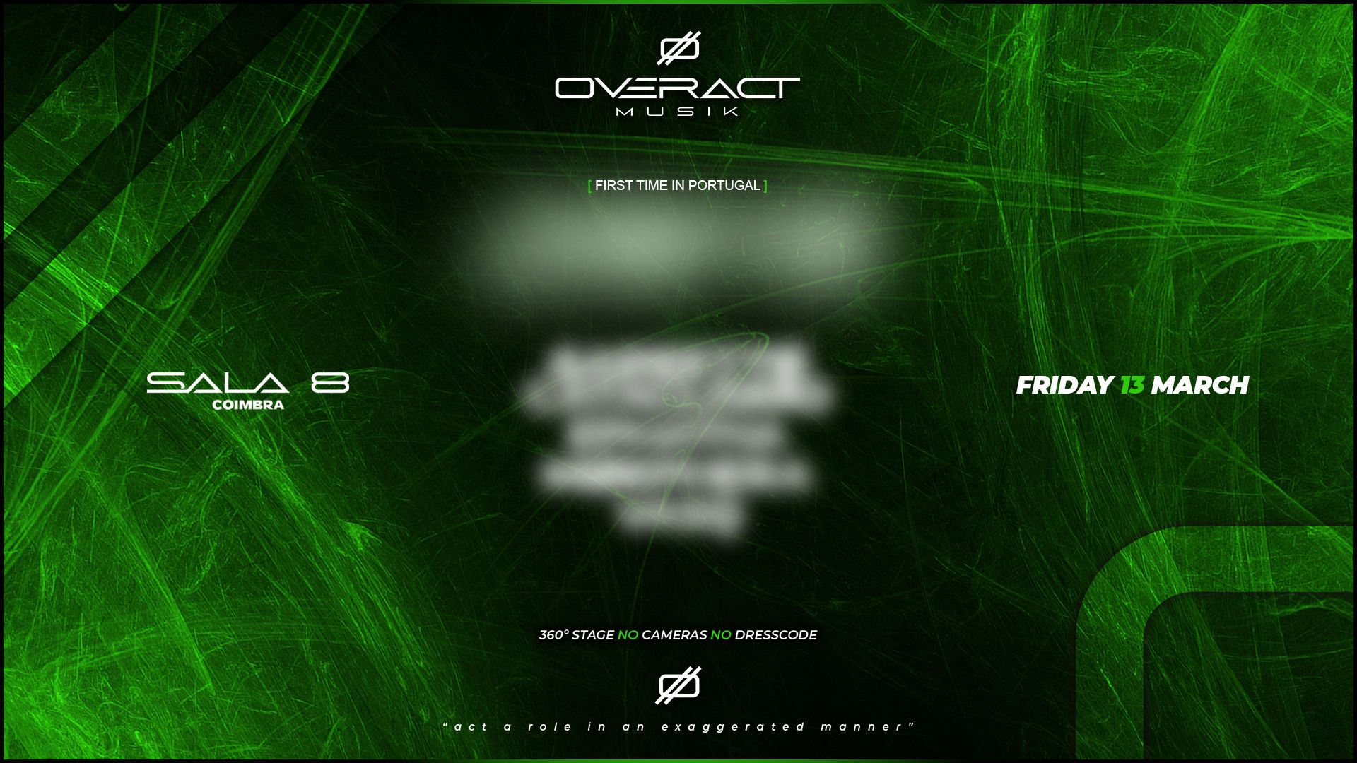 Overact Musik, Portugal Debut, Coimbra Cover