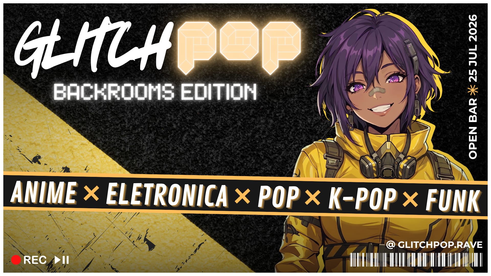 Glitch Pop: Backrooms — Edição 2026 — Open Bar Cover