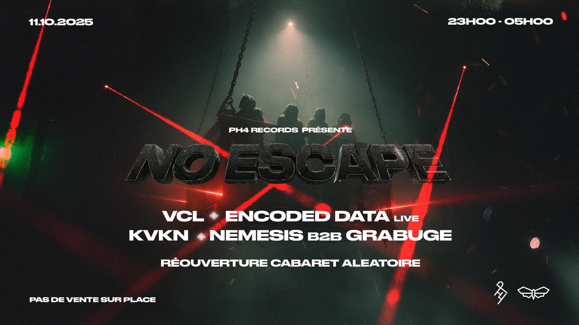 Ph4 Présente No Escape - Reouverture Cabaret Aleatoire Cover