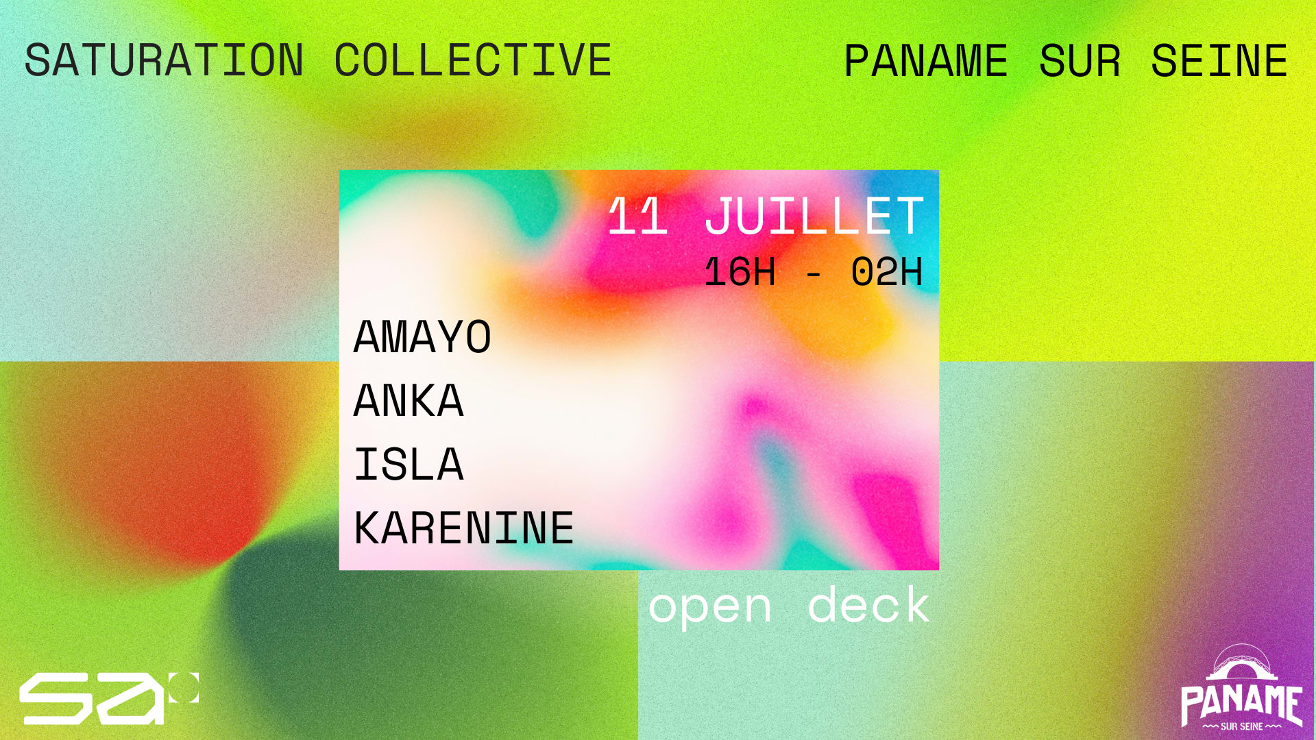 Saturation Collective - Open Air Paname Sur Seine Cover